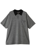 【バトナー/BATONER / MEN】の【MEN】SUMMER ウール ポロ Tシャツ アイボリー×ブラック|ID: prp329100004925288 ipo3291000000036959100
