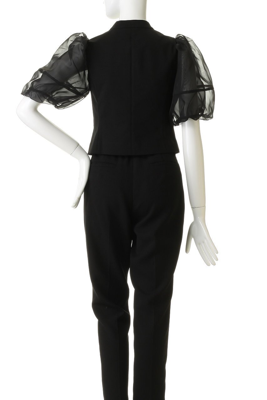 【アルアバイル/allureville】の【LOULOU WILLOUGHBY】ジレドッキングオーガンスリーブトップス 人気、トレンドファッション・服の通販 founy(ファニー) 　ファッション　Fashion　レディースファッション　Fashion for Women　アウター　Coat / Outerwear Collection　トップス・カットソー　Cut & Sew Tops　シャツ・ブラウス・オフィスカジュアル　Elegant Blouses & Button-Ups　ベスト&ジレ / 重ね着スタイル　Vests & Gilets　ショート　Short, Short Length　スリーブ　Sleeve, Long Sleeve / Short Sleeve　トレンド　Trend, Trending Now　バルーン　Balloon, Balloon Silhouette　新作・新入荷　New Arrivals / New In　other-4|ID: prp329100004925290 ipo3291000000036959114