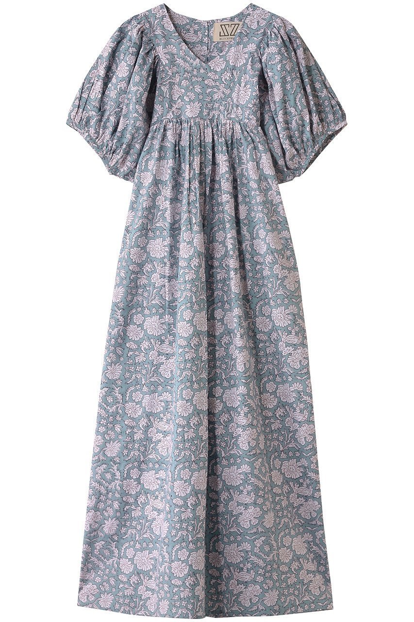 【エスゼット ブロックプリント/SZ Blockprints】の【日本限定】SAI DRESS NILA ショートスリーブワンピース 人気、トレンドファッション・服の通販 founy(ファニー) 　ファッション　Fashion　レディースファッション　Fashion for Women　ワンピース　Dresses　フォーマル・パーティードレス・結婚式用ドレス　Elegant & Casual Dresses　チュニック　Tunic Tops & Dresses　インド　Indian Textile　オリエンタル　Oriental Pattern　チュニック　Tunic, Long Top　フラワー　Flower, Floral　ブロック　Block, Solid Block Pattern　プリント　Print, Printed Pattern　リゾート　Resort, Vacation Style　エレガント 上品　Elegant　 other-1|ID: prp329100004926473 ipo3291000000036965500