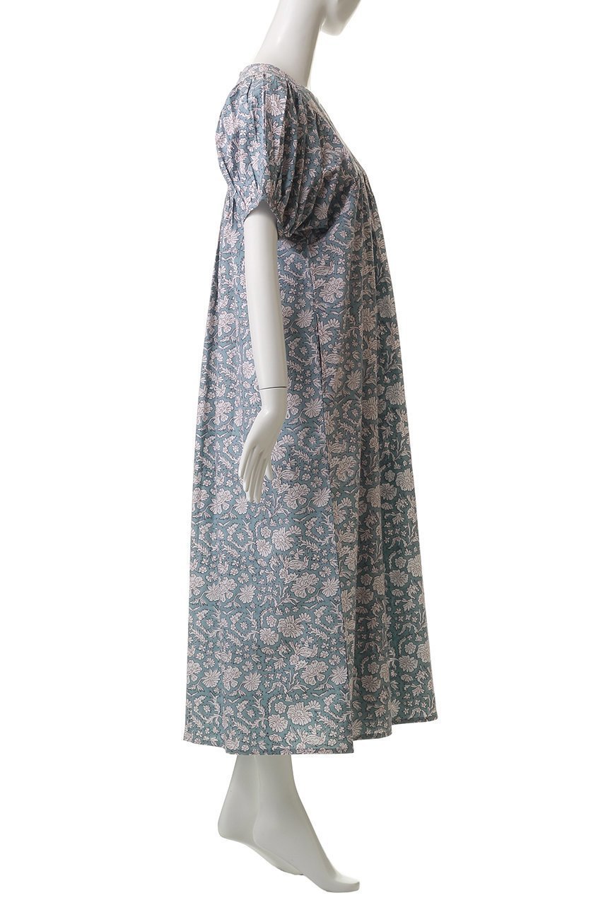 【エスゼット ブロックプリント/SZ Blockprints】の【日本限定】SAI DRESS NILA ショートスリーブワンピース 人気、トレンドファッション・服の通販 founy(ファニー) 　ファッション　Fashion　レディースファッション　Fashion for Women　ワンピース　Dresses　フォーマル・パーティードレス・結婚式用ドレス　Elegant & Casual Dresses　チュニック　Tunic Tops & Dresses　インド　Indian Textile　オリエンタル　Oriental Pattern　チュニック　Tunic, Long Top　フラワー　Flower, Floral　ブロック　Block, Solid Block Pattern　プリント　Print, Printed Pattern　リゾート　Resort, Vacation Style　エレガント 上品　Elegant　other-3|ID: prp329100004926473 ipo3291000000036965503