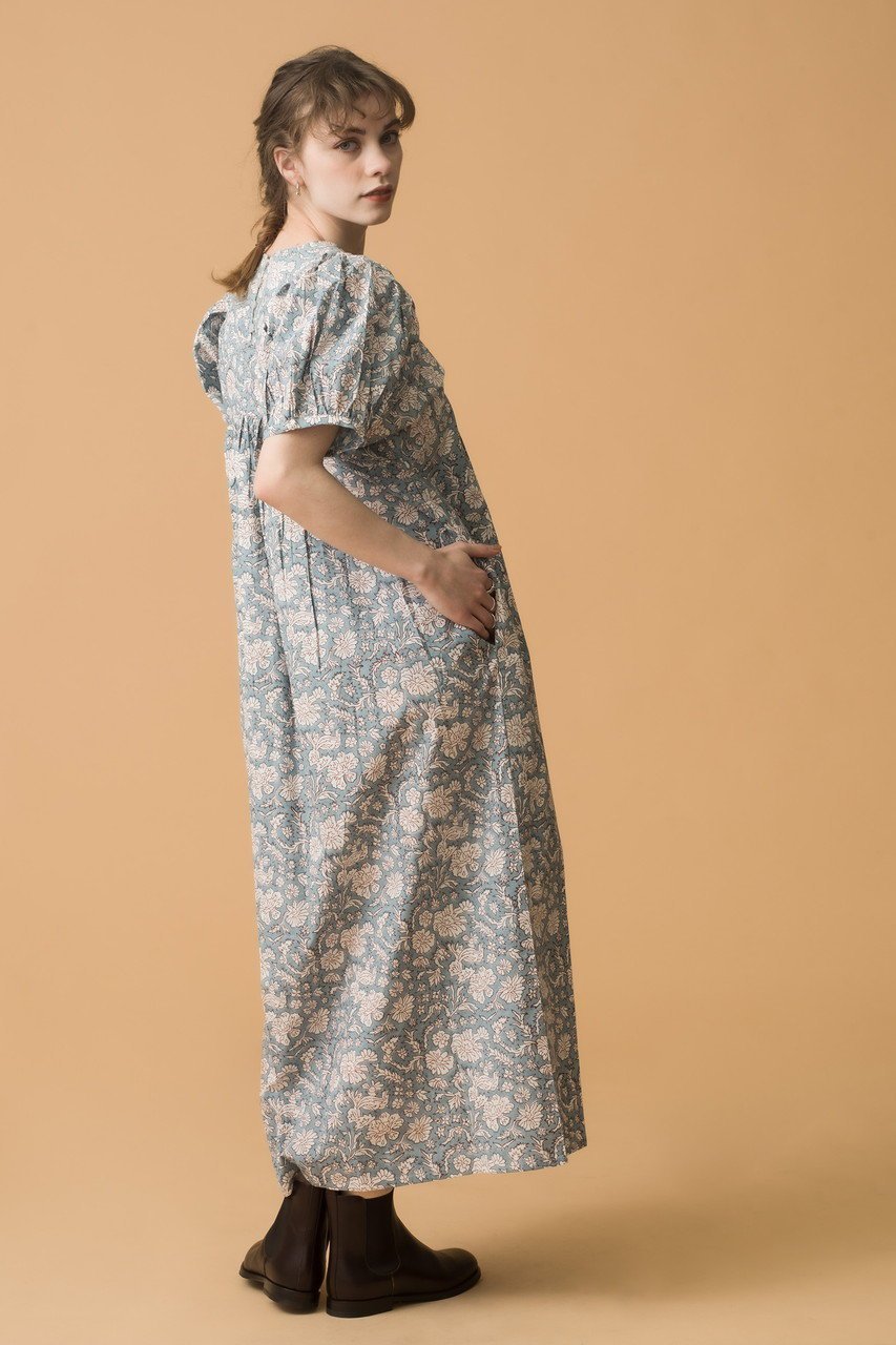 【エスゼット ブロックプリント/SZ Blockprints】の【日本限定】SAI DRESS NILA ショートスリーブワンピース 人気、トレンドファッション・服の通販 founy(ファニー) 　ファッション　Fashion　レディースファッション　Fashion for Women　ワンピース　Dresses　フォーマル・パーティードレス・結婚式用ドレス　Elegant & Casual Dresses　チュニック　Tunic Tops & Dresses　インド　Indian Textile　オリエンタル　Oriental Pattern　チュニック　Tunic, Long Top　フラワー　Flower, Floral　ブロック　Block, Solid Block Pattern　プリント　Print, Printed Pattern　リゾート　Resort, Vacation Style　エレガント 上品　Elegant　other-7|ID: prp329100004926473 ipo3291000000036965507