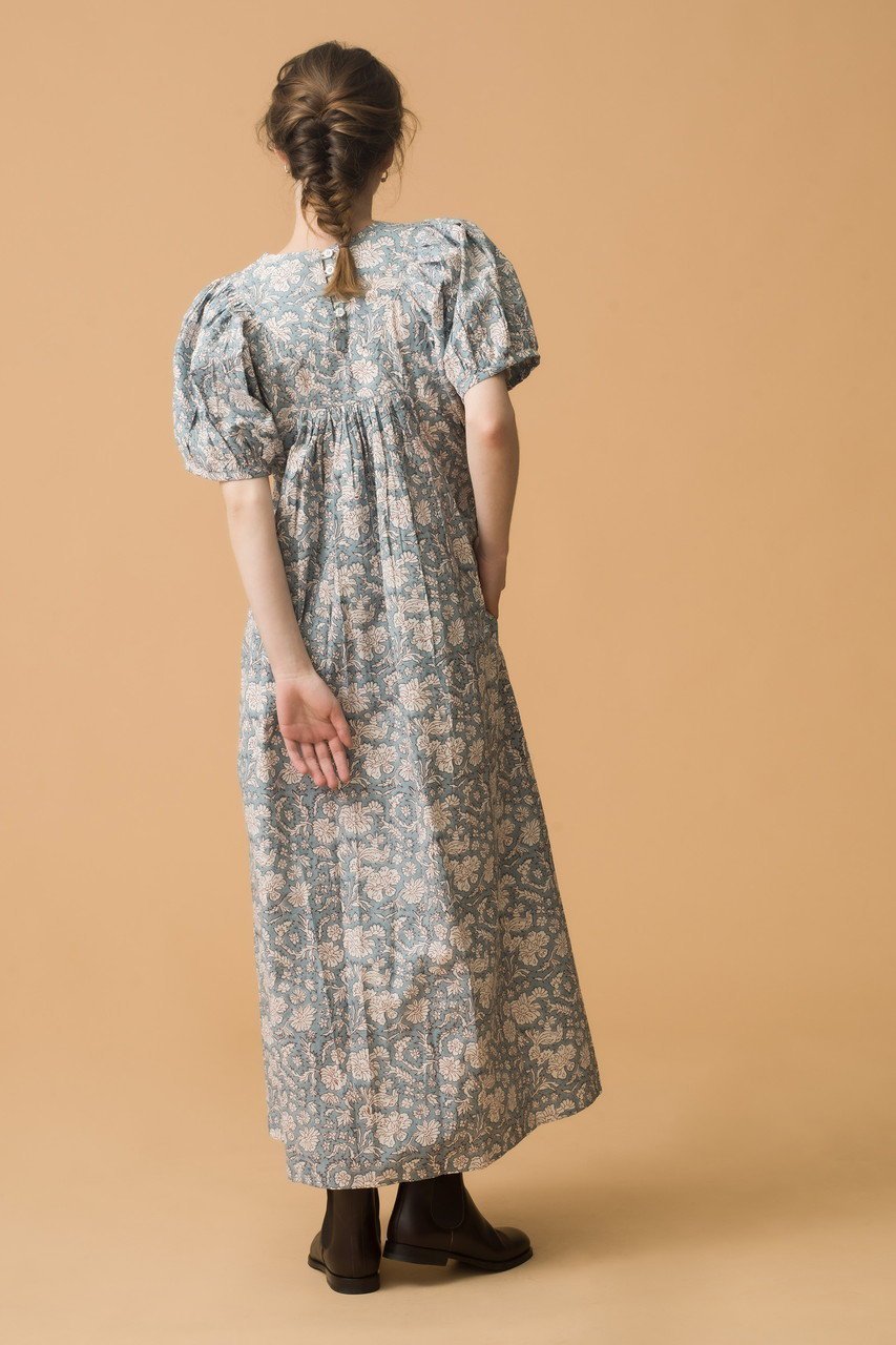 【エスゼット ブロックプリント/SZ Blockprints】の【日本限定】SAI DRESS NILA ショートスリーブワンピース 人気、トレンドファッション・服の通販 founy(ファニー) 　ファッション　Fashion　レディースファッション　Fashion for Women　ワンピース　Dresses　フォーマル・パーティードレス・結婚式用ドレス　Elegant & Casual Dresses　チュニック　Tunic Tops & Dresses　インド　Indian Textile　オリエンタル　Oriental Pattern　チュニック　Tunic, Long Top　フラワー　Flower, Floral　ブロック　Block, Solid Block Pattern　プリント　Print, Printed Pattern　リゾート　Resort, Vacation Style　エレガント 上品　Elegant　other-8|ID: prp329100004926473 ipo3291000000036965508