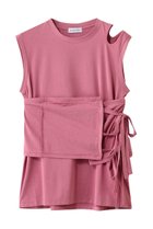 【メゾンスペシャル/MAISON SPECIAL】のRibbon Bare Sleeveless TEE/リボンベアノースリーブTEE PNK(ピンク)|ID: prp329100004926478 ipo3291000000036965547