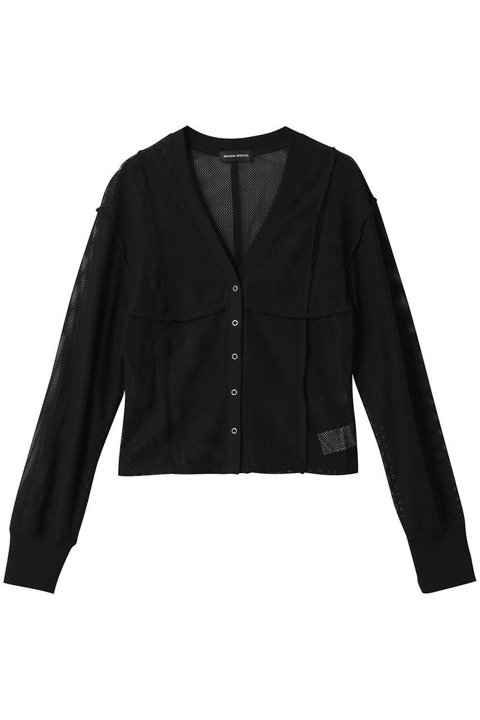 【メゾンスペシャル/MAISON SPECIAL】のMesh Cardigan/メッシュカーディガン インテリア・キッズ・メンズ・レディースファッション・服の通販 founy(ファニー) https://founy.com/ ファッション Fashion レディースファッション Fashion for Women トップス・カットソー Cut & Sew Tops カーディガン・羽織り Layered Style Cardigans シャツ・ブラウス・オフィスカジュアル Elegant Blouses & Button-Ups ロングTシャツ・Tシャツ Longline T-Shirts & Tees カットソー・ベーシックTシャツ Cut-and-Sewn Tops / Stretch Tees & Basics エアリー Airy Texture カーディガン Cardigan, Knitwear シェイプ Shape, Slim Fit スリーブ Sleeve, Long Sleeve / Short Sleeve メッシュ Mesh, Net Fabric 夏 Summer 旅行 Travel |ID: prp329100004926479 ipo3291000000036965556