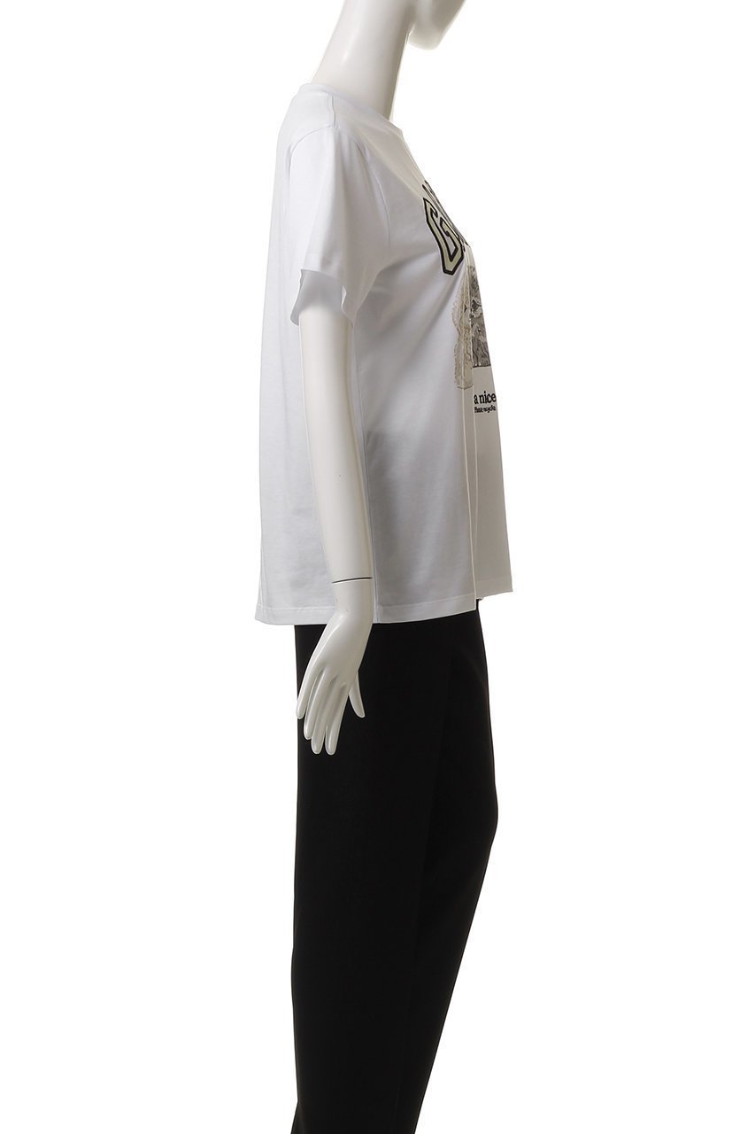 【ガニー/GANNI】のベーシック コットン ジャージー アニマル リラックス Tシャツ 人気、トレンドファッション・服の通販 founy(ファニー) 　ファッション　Fashion　レディースファッション　Fashion for Women　トップス・カットソー　Cut & Sew Tops　シャツ・ブラウス・オフィスカジュアル　Elegant Blouses & Button-Ups　ロングTシャツ・Tシャツ　Longline T-Shirts & Tees　カットソー・ベーシックTシャツ　Cut-and-Sewn Tops / Stretch Tees & Basics　おすすめ　Recommended / Our Picks　アニマル　Animal Print　ショート　Short, Short Length　シンプル　Simple, Minimal　スリーブ　Sleeve, Long Sleeve / Short Sleeve　デニム　Denim, Jeans Material　ベーシック　Basic, Essential　ボトム　Bottoms, Lower Wear　リラックス　Relax, Relaxed Fit　other-3|ID: prp329100004926485 ipo3291000000036965607