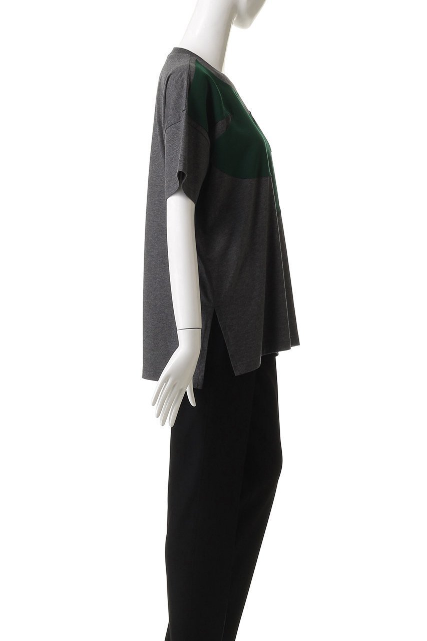 【エンフォルド/ENFOLD】のCOLLAR DOCKING T-SHIRT/Tシャツ 人気、トレンドファッション・服の通販 founy(ファニー) 　ファッション　Fashion　レディースファッション　Fashion for Women　トップス・カットソー　Cut & Sew Tops　シャツ・ブラウス・オフィスカジュアル　Elegant Blouses & Button-Ups　ロングTシャツ・Tシャツ　Longline T-Shirts & Tees　カットソー・ベーシックTシャツ　Cut-and-Sewn Tops / Stretch Tees & Basics　アシンメトリー　Asymmetrical Style　ショート　Short, Short Length　スリーブ　Sleeve, Long Sleeve / Short Sleeve　セットアップ　Set-Up, Coordinated Outfit　ドッキング　Docking, Mixed Material　other-3|ID: prp329100004926491 ipo3291000000036965653