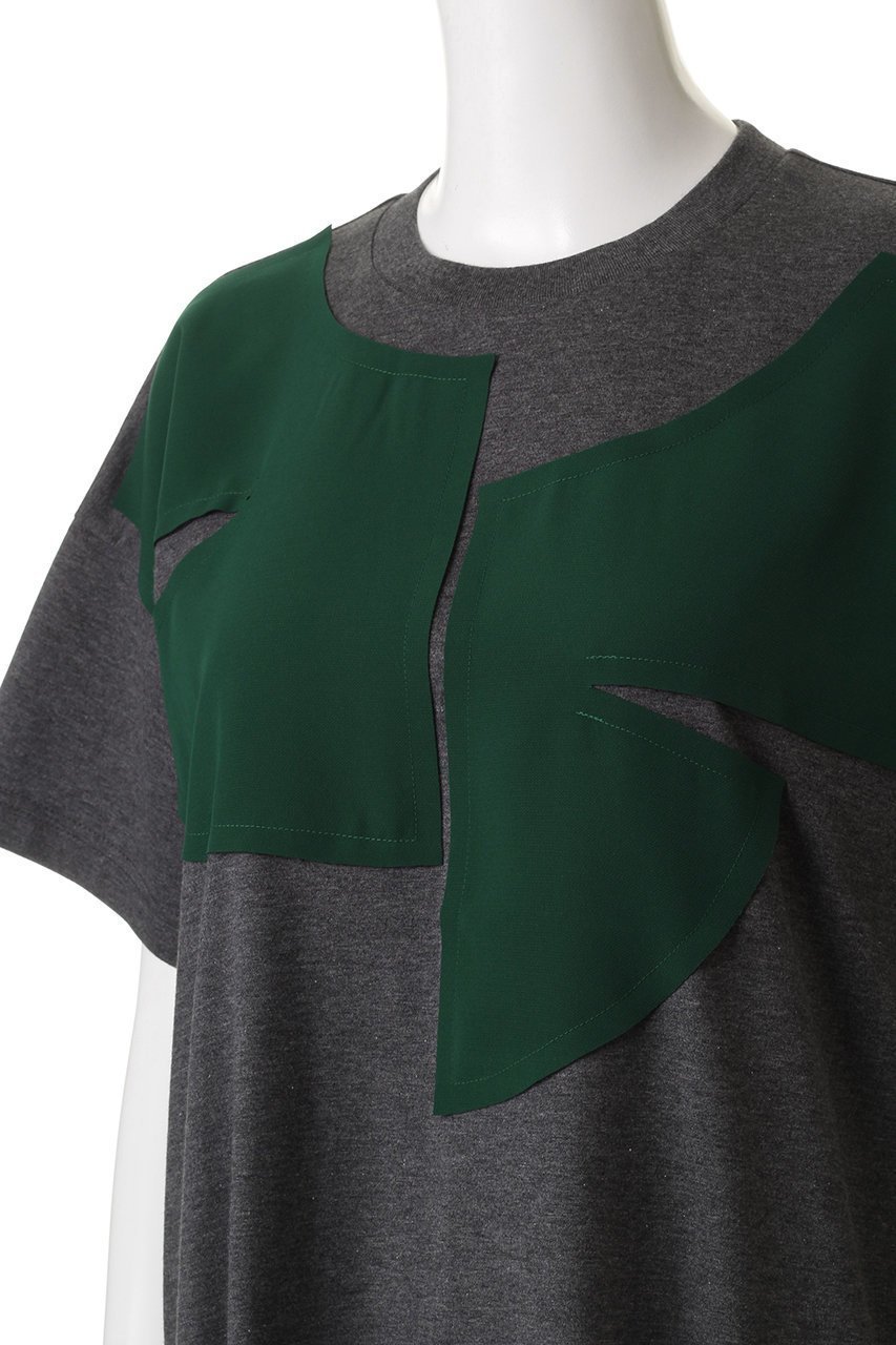 【エンフォルド/ENFOLD】のCOLLAR DOCKING T-SHIRT/Tシャツ 人気、トレンドファッション・服の通販 founy(ファニー) 　ファッション　Fashion　レディースファッション　Fashion for Women　トップス・カットソー　Cut & Sew Tops　シャツ・ブラウス・オフィスカジュアル　Elegant Blouses & Button-Ups　ロングTシャツ・Tシャツ　Longline T-Shirts & Tees　カットソー・ベーシックTシャツ　Cut-and-Sewn Tops / Stretch Tees & Basics　アシンメトリー　Asymmetrical Style　ショート　Short, Short Length　スリーブ　Sleeve, Long Sleeve / Short Sleeve　セットアップ　Set-Up, Coordinated Outfit　ドッキング　Docking, Mixed Material　other-5|ID: prp329100004926491 ipo3291000000036965655