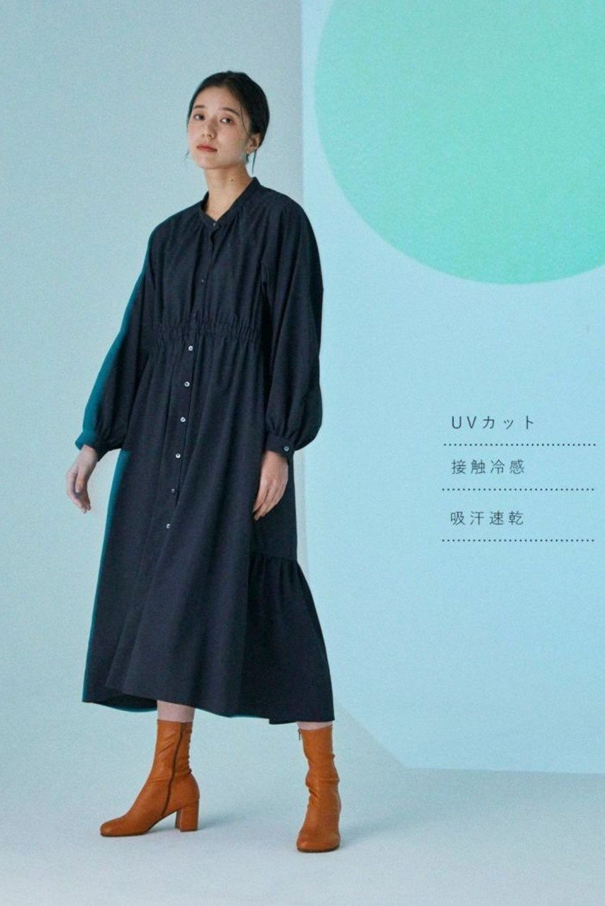 【レリル/lelill】のハイテクタイプライターOP 人気、トレンドファッション・服の通販 founy(ファニー) 　ファッション　Fashion　レディースファッション　Fashion for Women　ワンピース　Dresses　チュニック　Tunic Tops & Dresses　おすすめ　Recommended / Our Picks　タイプライター　Typewriter Fabric, Crisp Cotton　チュニック　Tunic, Long Top　ティアードワンピース　Tiered Dress, Flared Dress　ベーシック　Basic, Essential　other-7|ID: prp329100004926494 ipo3291000000036965680