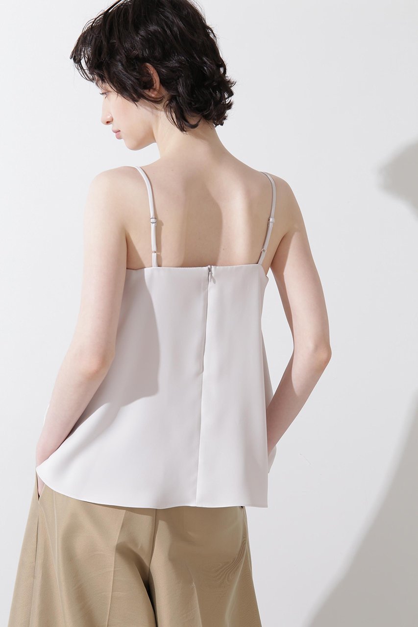 【ヒューエルミュージアム/hueLe Museum】の【hLM】スムージーサテンパッド付きキャミ 人気、トレンドファッション・服の通販 founy(ファニー) 　ファッション　Fashion　レディースファッション　Fashion for Women　トップス・カットソー　Cut & Sew Tops　キャミソール&ノースリーブ　Camisoles & Sleeveless Tops　シャツ・ブラウス・オフィスカジュアル　Elegant Blouses & Button-Ups　ロングTシャツ・Tシャツ　Longline T-Shirts & Tees　カットソー・ベーシックTシャツ　Cut-and-Sewn Tops / Stretch Tees & Basics　インナー　Innerwear　キャミ　Camisole, Cami Top　キャミソール　Camisole, Spaghetti Strap Top　サテン　Satin, Glossy Fabric　ジャケット　Jacket, Outerwear　タンク　Tank Top, Sleeveless Top　フレア　Flare, Flared　エレガント 上品　Elegant　other-4|ID: prp329100004926495 ipo3291000000036965687