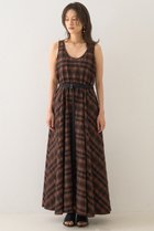 【デザイン ワークス/DESIGN WORKS】のジャスミンチェックフレアワンピース ブラウン|ID: prp329100004926496 ipo3291000000036965693