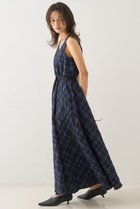 【デザイン ワークス/DESIGN WORKS】のジャスミンチェックフレアワンピース ネイビー|ID: prp329100004926496 ipo3291000000036965694