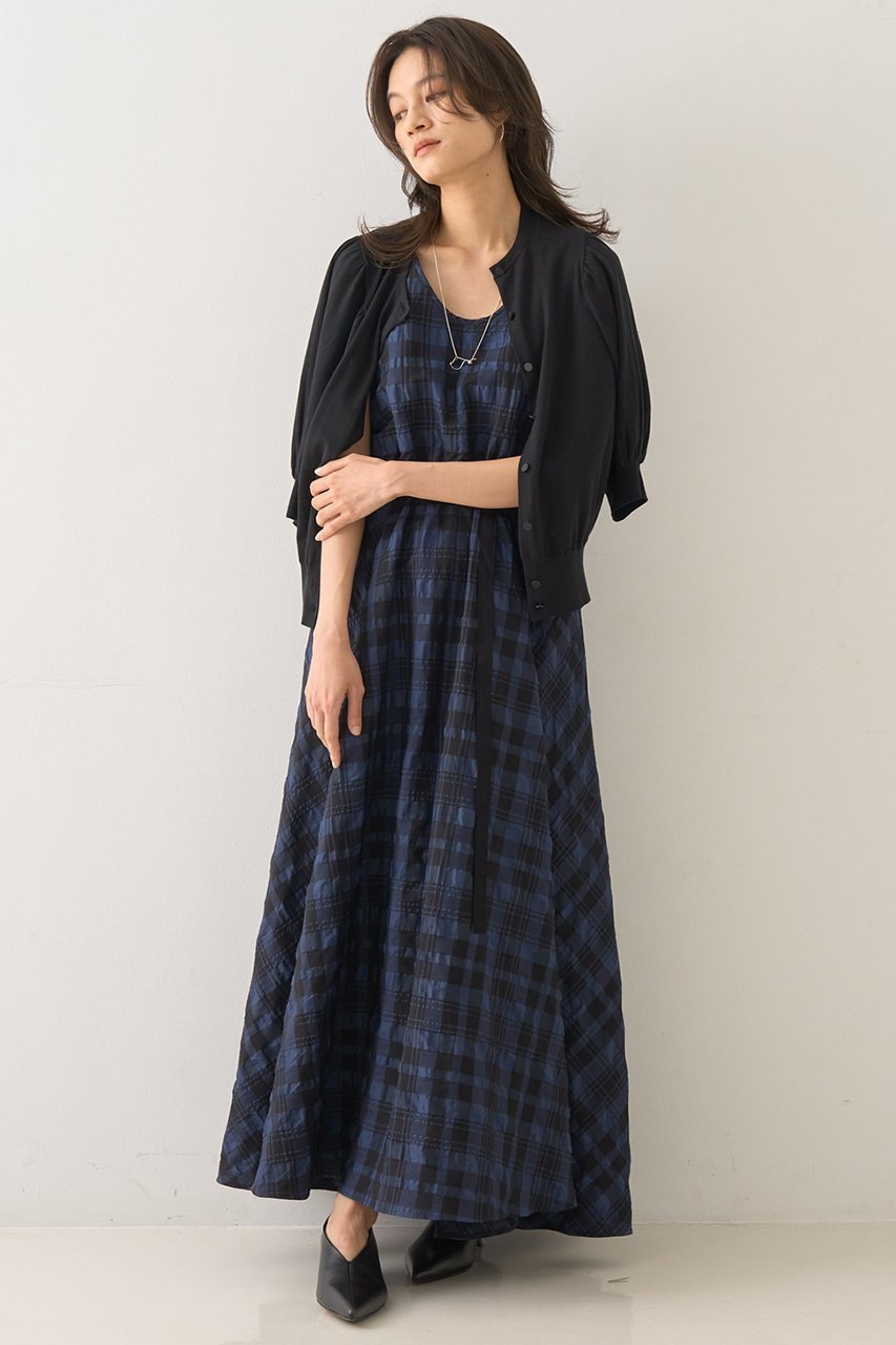 【デザイン ワークス/DESIGN WORKS】のジャスミンチェックフレアワンピース 人気、トレンドファッション・服の通販 founy(ファニー) 　ファッション　Fashion　レディースファッション　Fashion for Women　ワンピース　Dresses　チュニック　Tunic Tops & Dresses　コンパクト　Compact, Small Size　サマー　Summer, Summer Style　チェック　Check, Plaid, Tartan　チュニック　Tunic, Long Top　ドレス　Dress, One-Piece　ビッグ　Big, Oversized　フレア　Flare, Flared　リゾート　Resort, Vacation Style　ロング　Long, Long-Length　夏　Summer　other-4|ID: prp329100004926496 ipo3291000000036965697