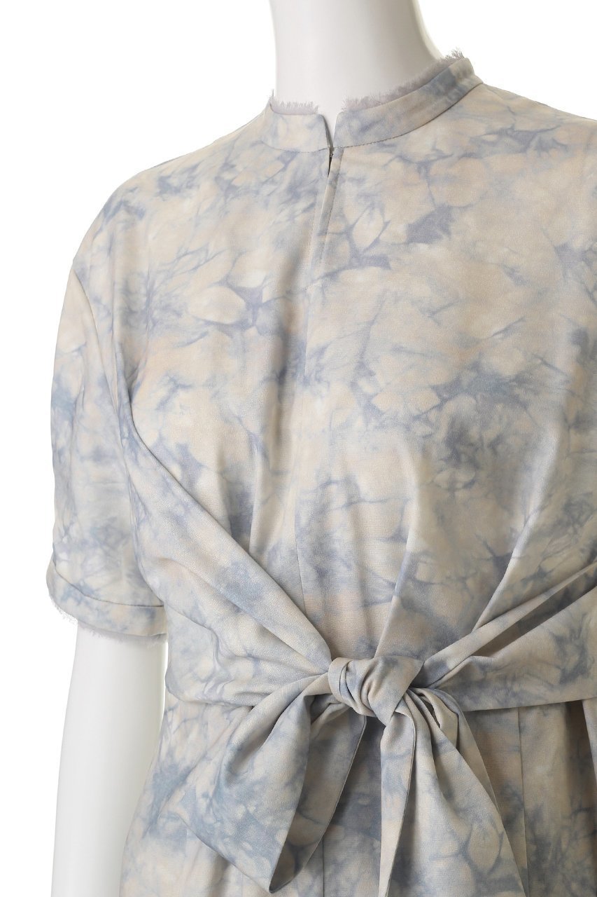 【クラネ/CLANE】のSTAND COLLAR WAIST TIE ONEPIECE/ワンピース 人気、トレンドファッション・服の通販 founy(ファニー) 　ファッション　Fashion　レディースファッション　Fashion for Women　ワンピース　Dresses　チュニック　Tunic Tops & Dresses　スタンド　Stand Collar, Upright Stand　スリーブ　Sleeve, Long Sleeve / Short Sleeve　チュニック　Tunic, Long Top　マーブル　Marble, Marble Pattern　ロング　Long, Long-Length　other-5|ID: prp329100004926497 ipo3291000000036965705