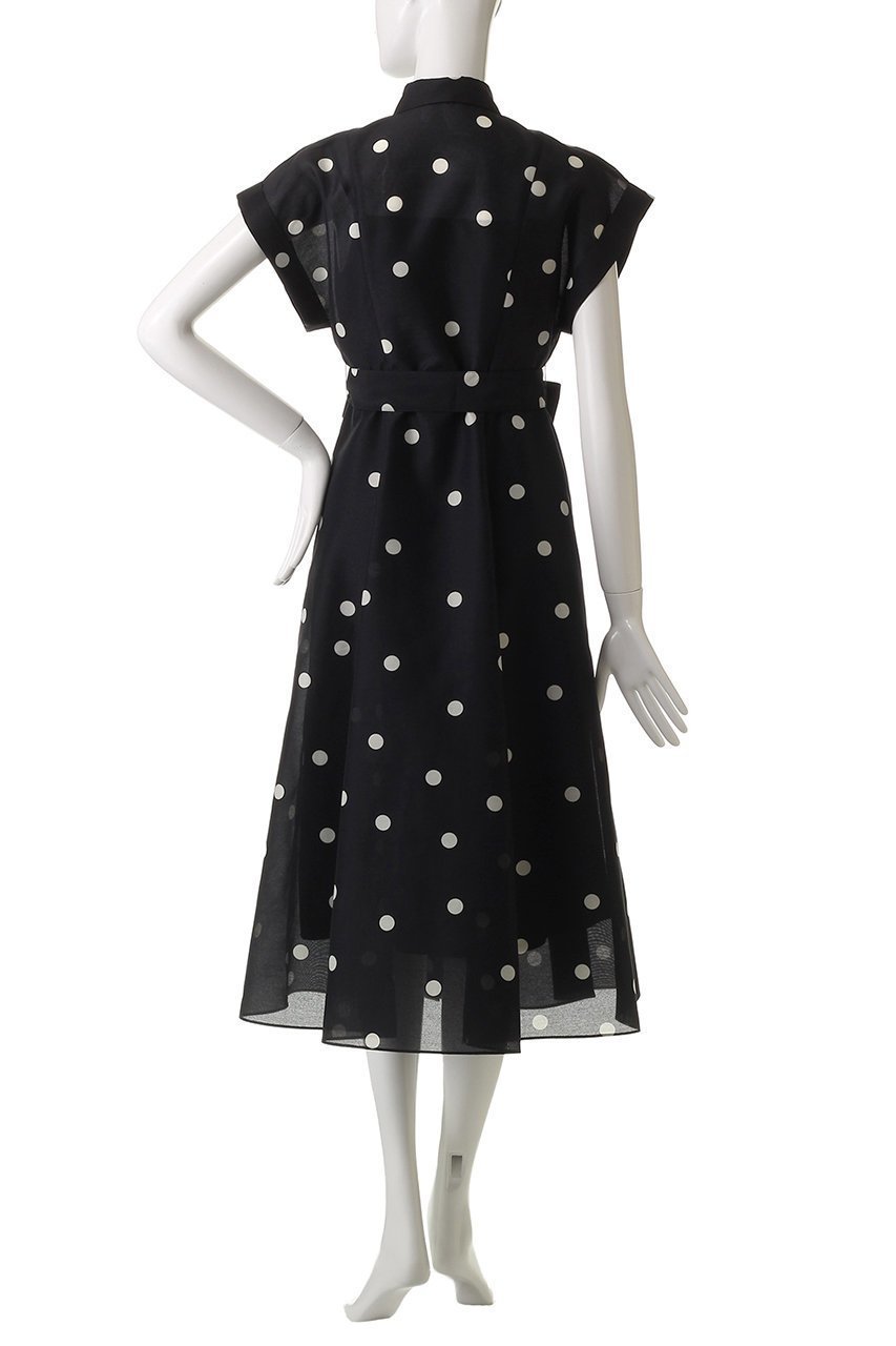 【アルアバイル/allureville】の【Loulou Willoughby】オーガンドットワンピース 人気、トレンドファッション・服の通販 founy(ファニー) 　ファッション　Fashion　レディースファッション　Fashion for Women　ワンピース　Dresses　チュニック　Tunic Tops & Dresses　おすすめ　Recommended / Our Picks　インナー　Innerwear　オーガンジー　Organza Fabric　シアー　Sheer, See-Through　チュニック　Tunic, Long Top　ドット　Polka Dot, Dot Pattern　フィット　Fit, Slim Fit　フェミニン　Feminine, Girly　フレア　Flare, Flared　リボン　Ribbon, Bow　ロング　Long, Long-Length　夏　Summer　other-4|ID: prp329100004926498 ipo3291000000036965711