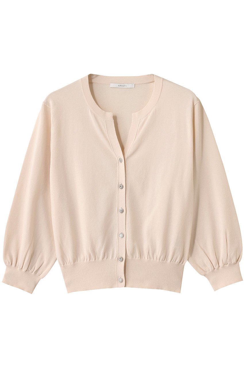 【アナイ/ANAYI】のキーネックアソート釦カーディガン 人気、トレンドファッション・服の通販 founy(ファニー) 　ファッション　Fashion　レディースファッション　Fashion for Women　トップス・カットソー　Cut & Sew Tops　ニット　Knit Tops & Sweaters　カーディガン・羽織り　Layered Style Cardigans　カーディガン　Cardigan, Knitwear　リュクス　Luxury, Elegant, High-End, Chic　ロング　Long, Long-Length　羽織　Haori, Light Jacket　 other-1|ID: prp329100004926504 ipo3291000000036965750