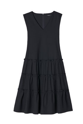 【デイジーリン/DAISY LIN】 Dress “Millefeuille V Slim”人気、トレンドファッション・服の通販 founy(ファニー) ファッション Fashion レディースファッション Fashion for Women ワンピース Dresses フォーマル・パーティードレス・結婚式用ドレス Elegant & Casual Dresses チュニック Tunic Tops & Dresses ウォッシャブル Machine Washable チュニック Tunic, Long Top フェミニン Feminine, Girly フリル Frill, Ruffle |ID:prp329100004926506