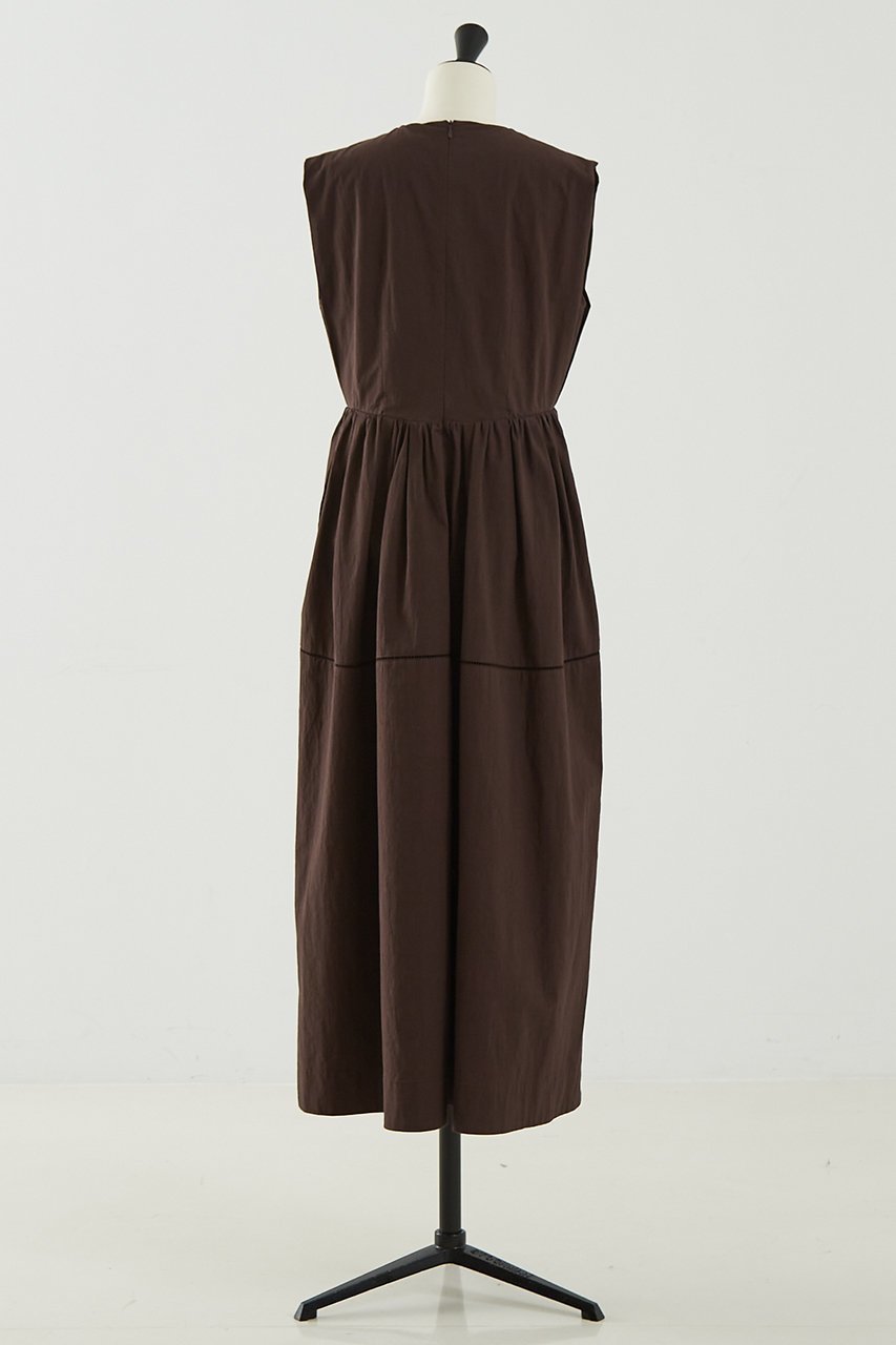 【デザイン ワークス/DESIGN WORKS】のコットンサブレVネックノースリーブワンピース 人気、トレンドファッション・服の通販 founy(ファニー) 　ファッション　Fashion　レディースファッション　Fashion for Women　ワンピース　Dresses　チュニック　Tunic Tops & Dresses　サンダル　Sandals, Summer Shoes　シューズ　Shoes, Footwear　チュニック　Tunic, Long Top　フラット　Flat, Flat Shoes　リボン　Ribbon, Bow　レース　Lace, Lace Fabric　ロング　Long, Long-Length　夏　Summer　other-3|ID: prp329100004926512 ipo3291000000036965820