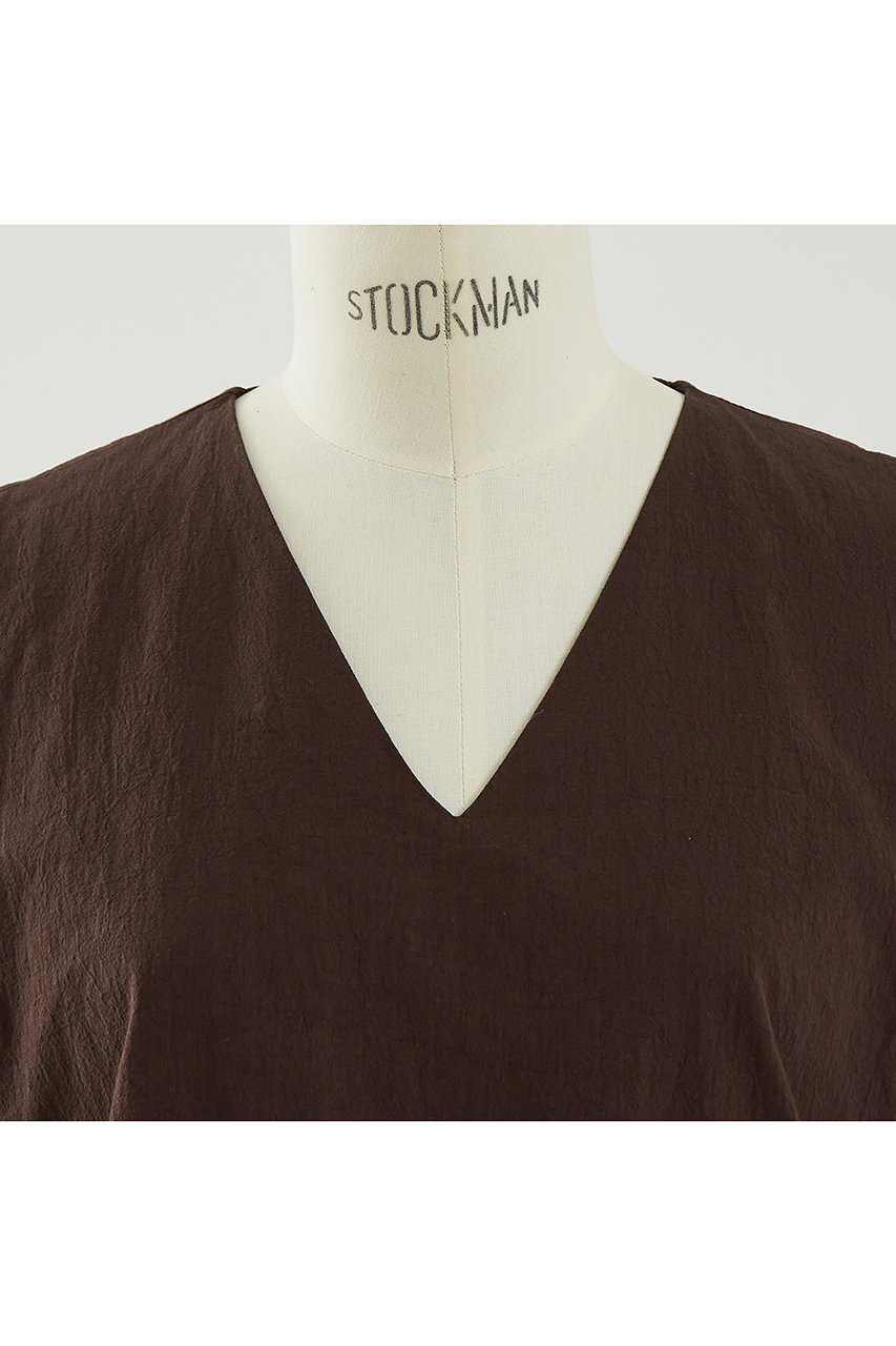 【デザイン ワークス/DESIGN WORKS】のコットンサブレVネックノースリーブワンピース 人気、トレンドファッション・服の通販 founy(ファニー) 　ファッション　Fashion　レディースファッション　Fashion for Women　ワンピース　Dresses　チュニック　Tunic Tops & Dresses　サンダル　Sandals, Summer Shoes　シューズ　Shoes, Footwear　チュニック　Tunic, Long Top　フラット　Flat, Flat Shoes　リボン　Ribbon, Bow　レース　Lace, Lace Fabric　ロング　Long, Long-Length　夏　Summer　other-5|ID: prp329100004926512 ipo3291000000036965822