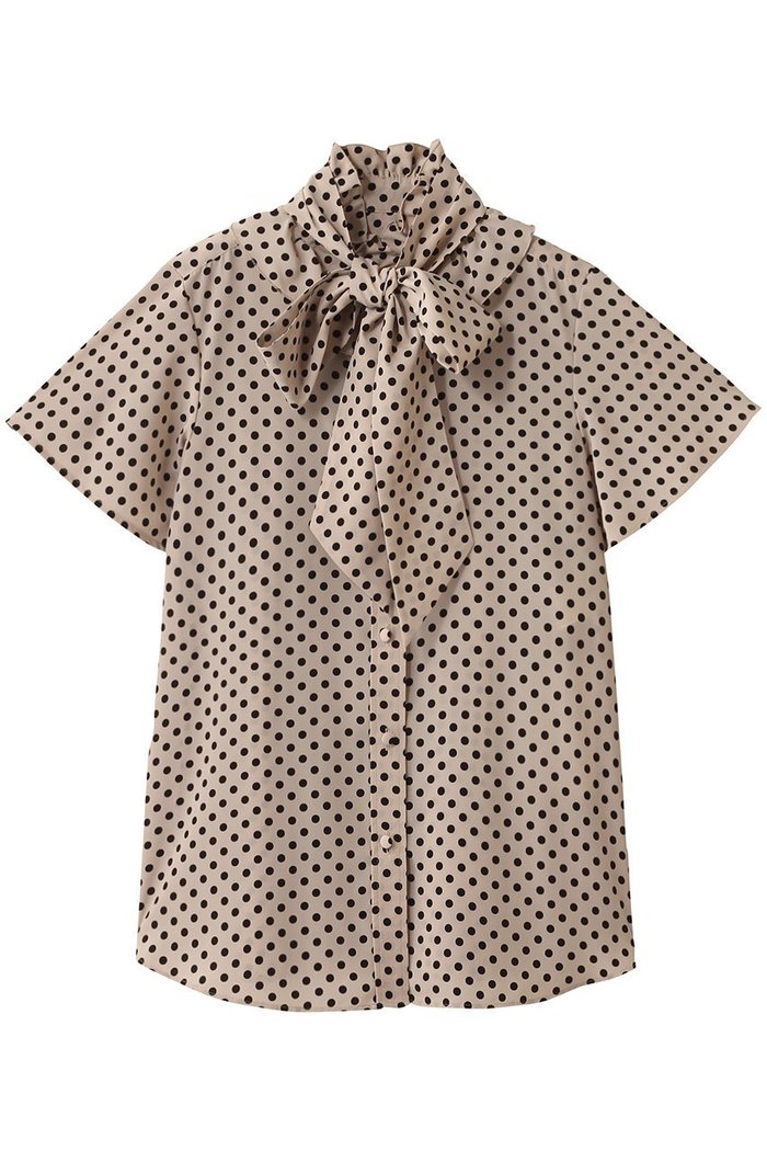 【アルアバイル/allureville】の【Loulou Willoughby】デシンドットフレアスリーブBL A インテリア・キッズ・メンズ・レディースファッション・服の通販 founy(ファニー) https://founy.com/ ファッション Fashion レディースファッション Fashion for Women トップス・カットソー Cut & Sew Tops シャツ・ブラウス・オフィスカジュアル Elegant Blouses & Button-Ups カーディガン Cardigan, Knitwear クラシカル Classical, Vintage-Inspired ジャケット Jacket, Outerwear スリーブ Sleeve, Long Sleeve / Short Sleeve ドット Polka Dot, Dot Pattern ロング Long, Long-Length エレガント 上品 Elegant ビジネス 仕事 通勤 Business / Work / Commuting |ID: prp329100004926515 ipo3291000000036965842