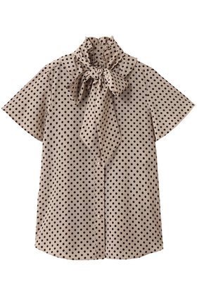 【アルアバイル/allureville】 【Loulou Willoughby】デシンドットフレアスリーブBL A人気、トレンドファッション・服の通販 founy(ファニー) ファッション Fashion レディースファッション Fashion for Women トップス・カットソー Cut & Sew Tops シャツ・ブラウス・オフィスカジュアル Elegant Blouses & Button-Ups カーディガン Cardigan, Knitwear クラシカル Classical, Vintage-Inspired ジャケット Jacket, Outerwear スリーブ Sleeve, Long Sleeve / Short Sleeve ドット Polka Dot, Dot Pattern ロング Long, Long-Length エレガント 上品 Elegant ビジネス 仕事 通勤 Business / Work / Commuting |ID:prp329100004926515