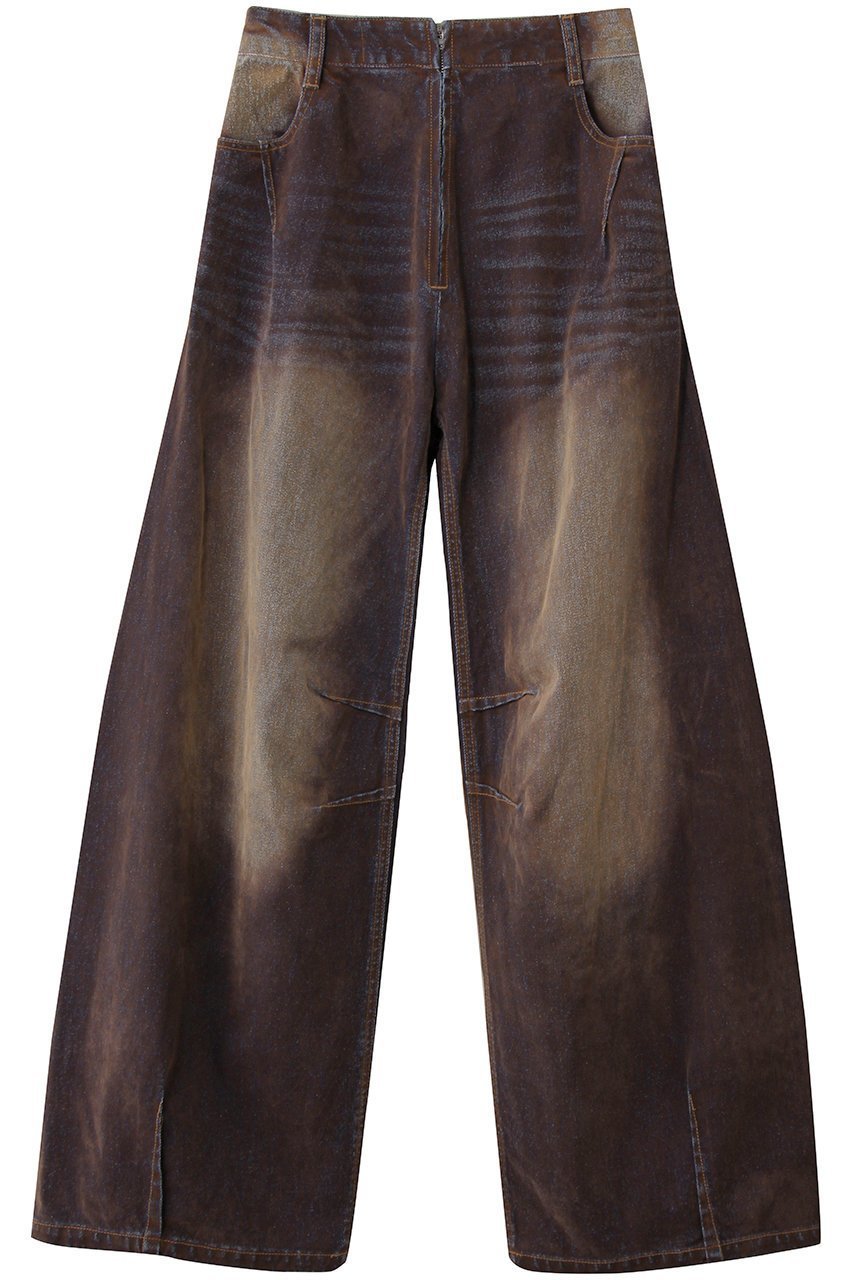 【プランク プロジェクト/PRANK PROJECT】のフロッキーデニムパンツ / Flocky Denim Pants インテリア・キッズ・メンズ・レディースファッション・服の通販 founy(ファニー) 　ファッション　Fashion　レディースファッション　Fashion for Women　パンツ　Pants & Trousers　デニムパンツ・ジーンズ・美脚デニム　Denim Jeans & Pants　ウォーム　Warm Fabric　デニム　Denim, Jeans Material　バランス　Balance, Style Balance　パッチ　Patch, Appliqué　フェミニン　Feminine, Girly　フロント　Front, Front Design　ブルゾン　Blouson, Bomber Jacket　おすすめ　Recommended / Our Picks　CML(キャメル)|ID: prp329100004926522 ipo3291000000036965901