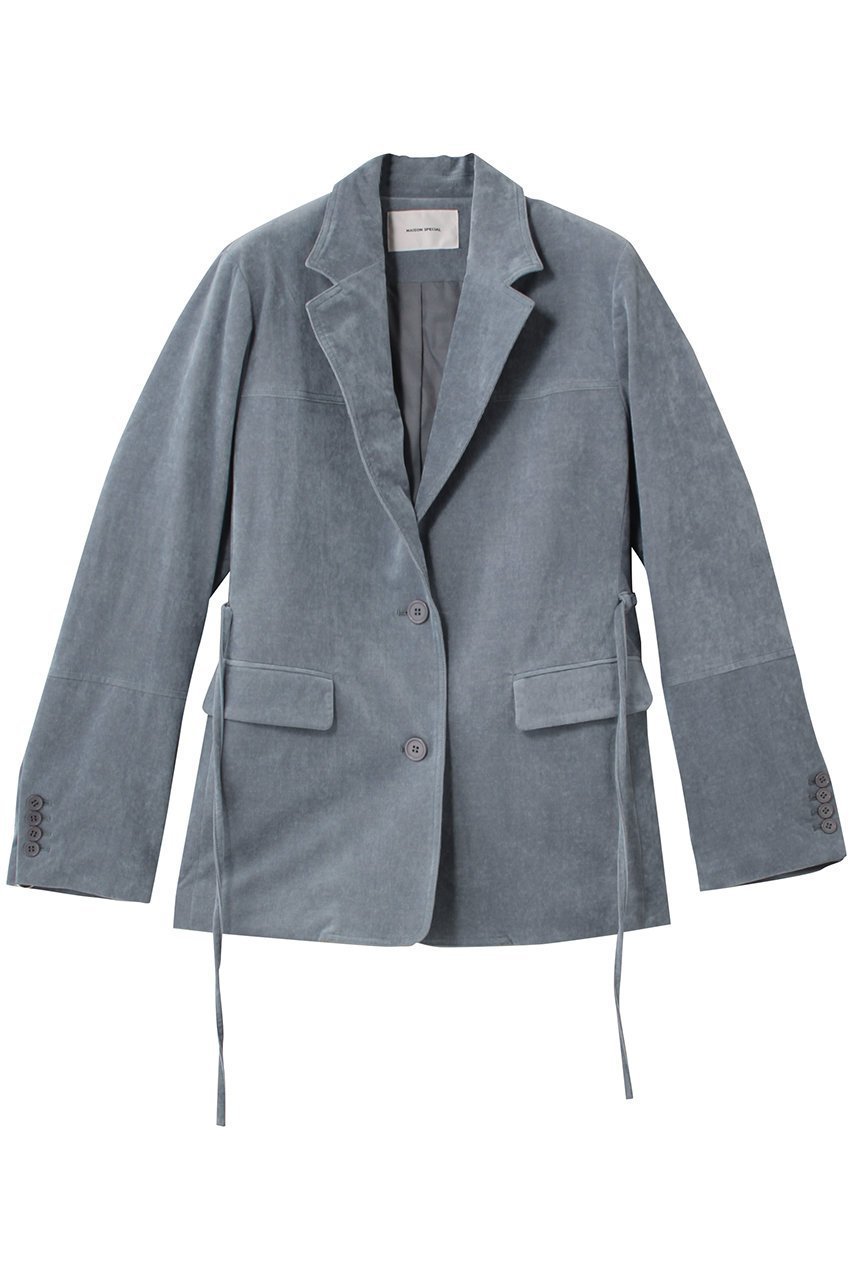 【メゾンスペシャル/MAISON SPECIAL】のChambray Corduroy Jacket/シャンブレーコーデュロイジャケット インテリア・キッズ・メンズ・レディースファッション・服の通販 founy(ファニー) 　ファッション　Fashion　レディースファッション　Fashion for Women　アウター　Coat / Outerwear Collection　レディースジャケット・軽アウター　Jackets　おすすめ　Recommended / Our Picks　シンプル　Simple, Minimal　ジャケット　Jacket, Outerwear　セットアップ　Set-Up, Coordinated Outfit　トレンド　Trend, Trending Now　ベーシック　Basic, Essential　ラップ　Wrap, Wrap Design　エレガント 上品　Elegant　A/W・秋冬　Autumn/Winter　羽織　Haori, Light Jacket　BLU(ブルー)|ID: prp329100004926526 ipo3291000000036965940