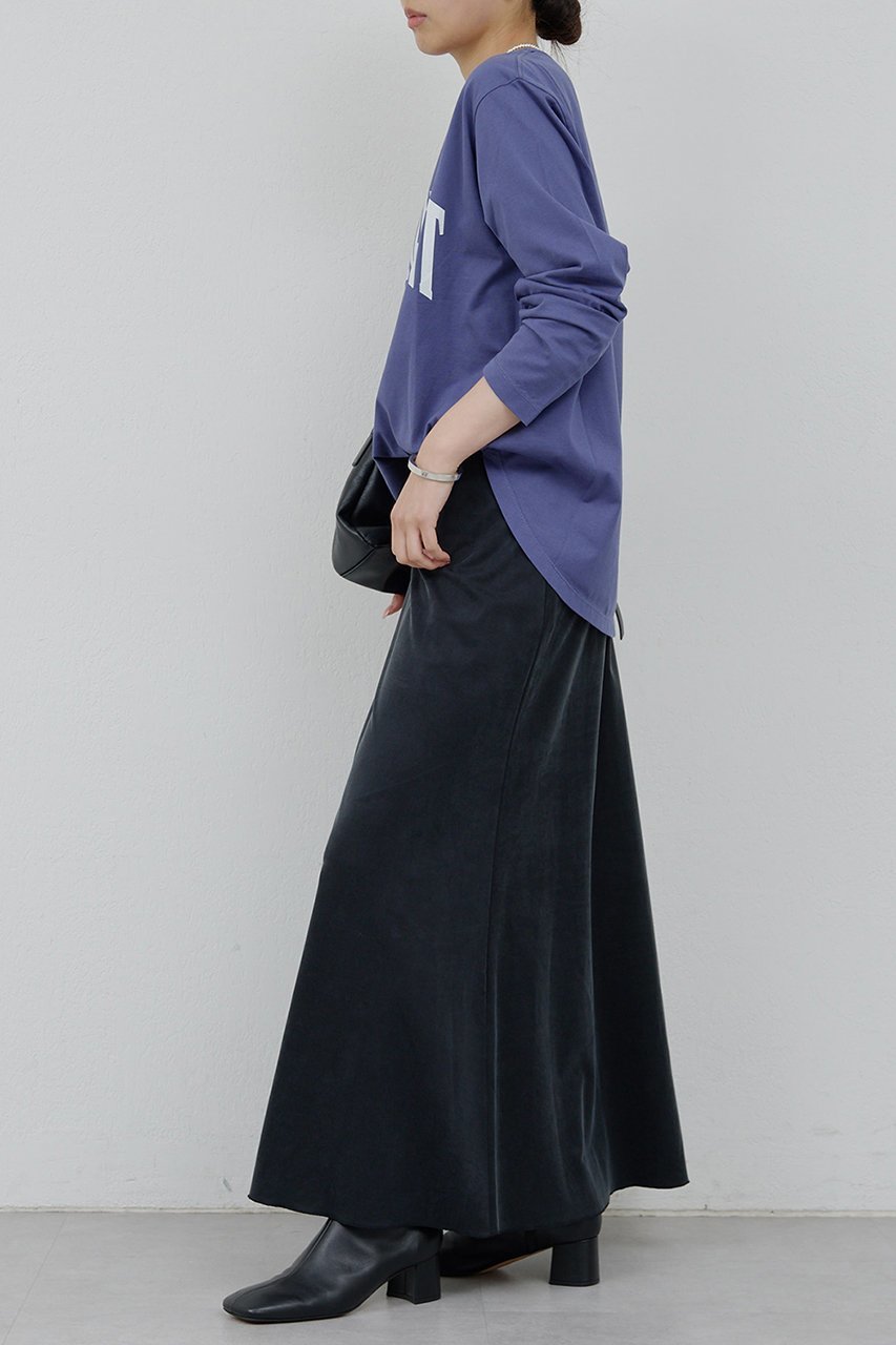 【ガリャルダガランテ/GALLARDAGALANTE】のラウンドロゴT 人気、トレンドファッション・服の通販 founy(ファニー) 　ファッション　Fashion　レディースファッション　Fashion for Women　トップス・カットソー　Cut & Sew Tops　シャツ・ブラウス・オフィスカジュアル　Elegant Blouses & Button-Ups　ロングTシャツ・Tシャツ　Longline T-Shirts & Tees　カットソー・ベーシックTシャツ　Cut-and-Sewn Tops / Stretch Tees & Basics　シンプル　Simple, Minimal　スリーブ　Sleeve, Long Sleeve / Short Sleeve　ラウンド　Round, Round Neck　ロング　Long, Long-Length　other-3|ID: prp329100004926531 ipo3291000000036965990