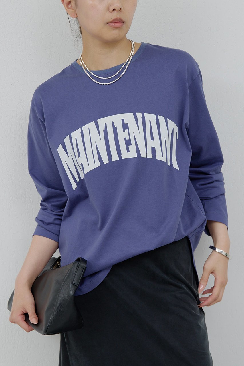 【ガリャルダガランテ/GALLARDAGALANTE】のラウンドロゴT 人気、トレンドファッション・服の通販 founy(ファニー) 　ファッション　Fashion　レディースファッション　Fashion for Women　トップス・カットソー　Cut & Sew Tops　シャツ・ブラウス・オフィスカジュアル　Elegant Blouses & Button-Ups　ロングTシャツ・Tシャツ　Longline T-Shirts & Tees　カットソー・ベーシックTシャツ　Cut-and-Sewn Tops / Stretch Tees & Basics　シンプル　Simple, Minimal　スリーブ　Sleeve, Long Sleeve / Short Sleeve　ラウンド　Round, Round Neck　ロング　Long, Long-Length　other-5|ID: prp329100004926531 ipo3291000000036965992