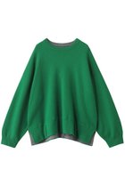【エンフォルド/ENFOLD】のREVERSIBLE Pull Over 人気、トレンドファッション・服の通販 founy(ファニー) ファッション Fashion レディースファッション Fashion for Women トップス・カットソー Cut & Sew Tops ニット Knit Tops & Sweaters カジュアルプルオーバー・ニットトップス Pullovers & Knit Tops / Casual Pullovers シンプル Simple, Minimal バランス Balance, Style Balance ボトム Bottoms, Lower Wear リラックス Relax, Relaxed Fit thumbnail グリーン|ID: prp329100004926533 ipo3291000000036966004