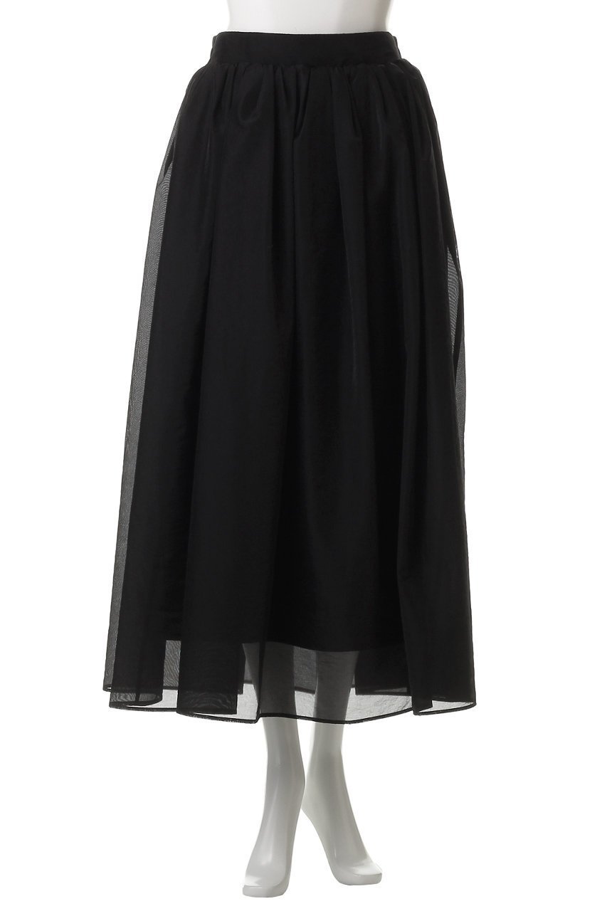 【アンクレイヴ/uncrave】のシアーオーガンジー /フレアスカート 人気、トレンドファッション・服の通販 founy(ファニー) 　ファッション　Fashion　レディースファッション　Fashion for Women　スカート　Skirts　Aライン・フレアスカート　A-Line & Flared Skirts　ロングスカート　Long Skirts / Maxi & Midi Skirts　エアリー　Airy Texture　ギャザー　Gathered, Ruffled　サマー　Summer, Summer Style　シアー　Sheer, See-Through　シンプル　Simple, Minimal　セットアップ　Set-Up, Coordinated Outfit　ドレス　Dress, One-Piece　フレア　Flare, Flared　ブライト　Bright, Shiny　ロング　Long, Long-Length　エレガント 上品　Elegant　other-2|ID: prp329100004926534 ipo3291000000036966012