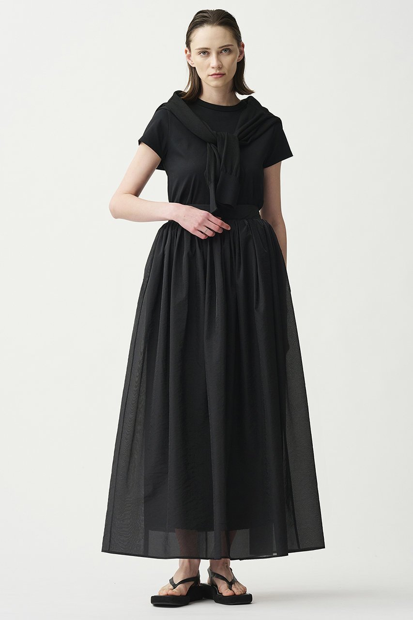 【アンクレイヴ/uncrave】のシアーオーガンジー /フレアスカート 人気、トレンドファッション・服の通販 founy(ファニー) 　ファッション　Fashion　レディースファッション　Fashion for Women　スカート　Skirts　Aライン・フレアスカート　A-Line & Flared Skirts　ロングスカート　Long Skirts / Maxi & Midi Skirts　エアリー　Airy Texture　ギャザー　Gathered, Ruffled　サマー　Summer, Summer Style　シアー　Sheer, See-Through　シンプル　Simple, Minimal　セットアップ　Set-Up, Coordinated Outfit　ドレス　Dress, One-Piece　フレア　Flare, Flared　ブライト　Bright, Shiny　ロング　Long, Long-Length　エレガント 上品　Elegant　other-7|ID: prp329100004926534 ipo3291000000036966017