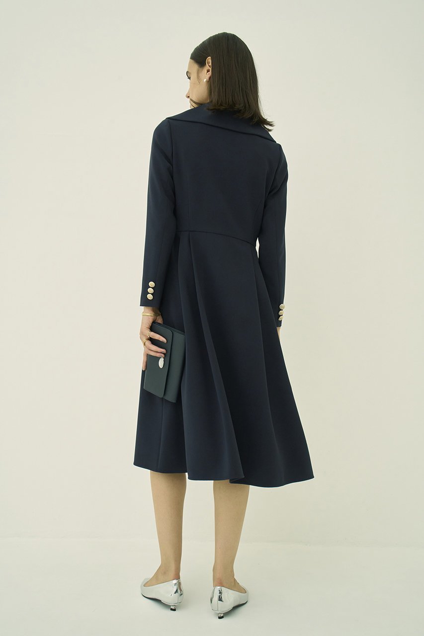 【エムダブリュー/MW】のトリアセテート(H) ビッグカラー ドレス 人気、トレンドファッション・服の通販 founy(ファニー) 　ファッション　Fashion　レディースファッション　Fashion for Women　ワンピース　Dresses　フォーマル・パーティードレス・結婚式用ドレス　Elegant & Casual Dresses　チュニック　Tunic Tops & Dresses　ストレッチ　Stretch, Stretchy Fabric　チュニック　Tunic, Long Top　ドレス　Dress, One-Piece　ビッグ　Big, Oversized　フレア　Flare, Flared　モダン　Modern, Contemporary　ロング　Long, Long-Length　エレガント 上品　Elegant　other-7|ID: prp329100004926540 ipo3291000000036966065