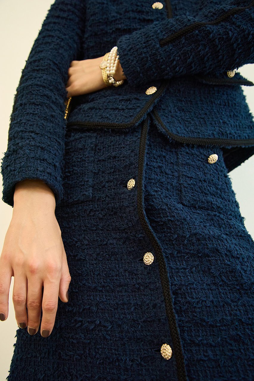 【エムダブリュー/MW】のFRINGE ツイード スカート 人気、トレンドファッション・服の通販 founy(ファニー) 　ファッション　Fashion　レディースファッション　Fashion for Women　スカート　Skirts　ロングスカート　Long Skirts / Maxi & Midi Skirts　ツイード　Twill, Twill Weave　フランス　France, French　フリンジ　Fringe, Tassel　フロント　Front, Front Design　ロング　Long, Long-Length　other-7|ID: prp329100004926541 ipo3291000000036966074