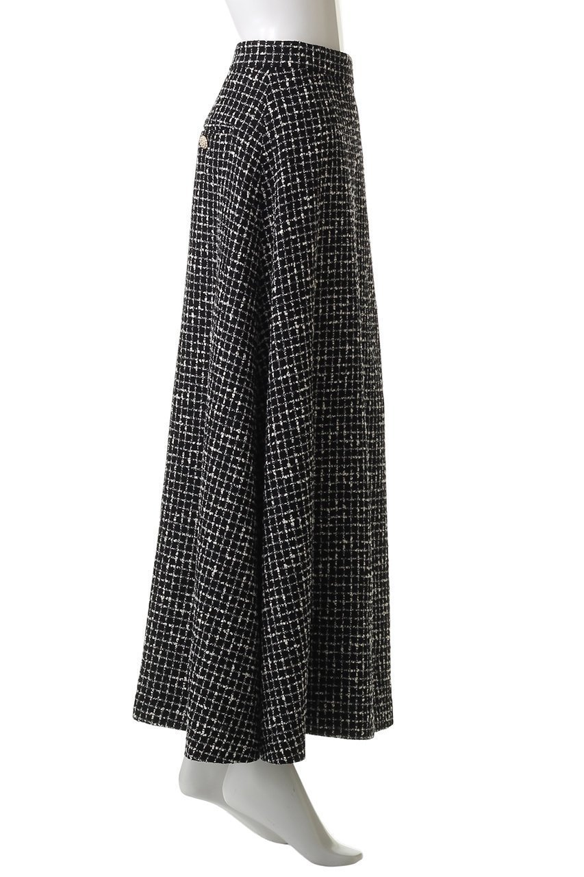 【エムダブリュー/MW】のMONOTONE チェック ツイード ロングスカート 人気、トレンドファッション・服の通販 founy(ファニー) 　ファッション　Fashion　レディースファッション　Fashion for Women　スカート　Skirts　ロングスカート　Long Skirts / Maxi & Midi Skirts　シンプル　Simple, Minimal　チェック　Check, Plaid, Tartan　ツイード　Twill, Twill Weave　バランス　Balance, Style Balance　モノトーン　Monotone, Black and White　ラグジュアリー　Luxury, Elegant　ロング　Long, Long-Length　エレガント 上品　Elegant　other-3|ID: prp329100004926543 ipo3291000000036966088