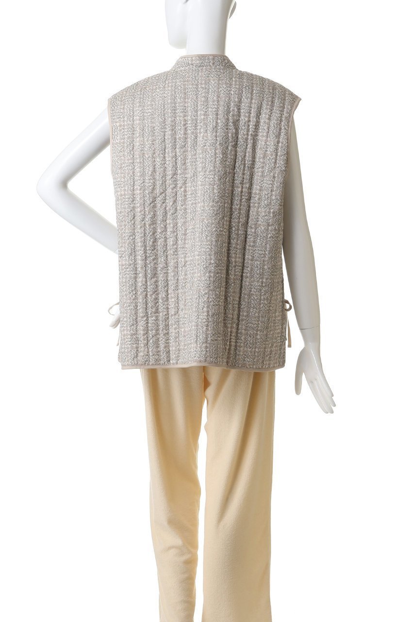 【キッドブルー/KID BLUE】のLIBERTYキルトベスト 人気、トレンドファッション・服の通販 founy(ファニー) 　ファッション　Fashion　レディースファッション　Fashion for Women　アウター　Coat / Outerwear Collection　レディースジャケット・軽アウター　Jackets　キルティング　Quilted, Quilting　キルト　Quilt, Quilted Fabric　ジャケット　Jacket, Outerwear　ストライプ　Stripe, Striped Pattern　パイピング　Piping, Trim Design　ベスト　Vest, Waistcoat　リボン　Ribbon, Bow　リラックス　Relax, Relaxed Fit　other-4|ID: prp329100004926549 ipo3291000000036966135