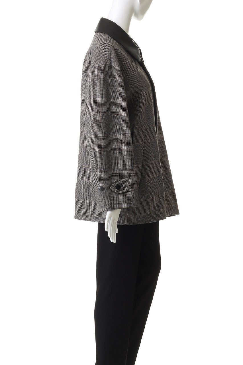 【デパリエ/DEPAREILLE】のグレンチェックレザーカラージャケット 人気、トレンドファッション・服の通販 founy(ファニー) 　ファッション　Fashion　レディースファッション　Fashion for Women　アウター　Coat / Outerwear Collection　レディースジャケット・軽アウター　Jackets　おすすめ　Recommended / Our Picks　ジャケット　Jacket, Outerwear　チェック　Check, Plaid, Tartan　マニッシュ　Mannish, Boyish　エレガント 上品　Elegant　other-3|ID: prp329100004926557 ipo3291000000036966191