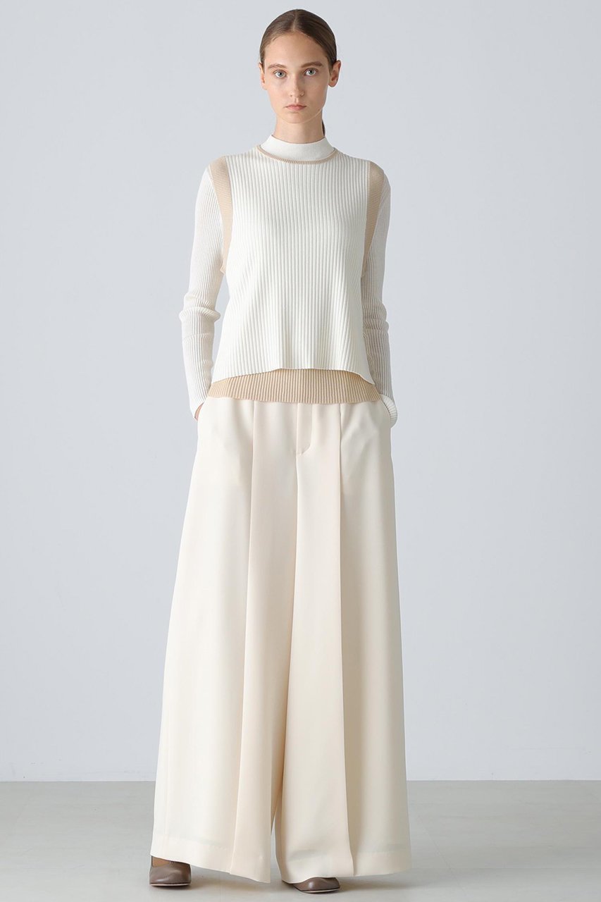 【アドーア/ADORE】のレイヤードニット 人気、トレンドファッション・服の通販 founy(ファニー) 　ファッション　Fashion　レディースファッション　Fashion for Women　トップス・カットソー　Cut & Sew Tops　ニット　Knit Tops & Sweaters　カジュアルプルオーバー・ニットトップス　Pullovers & Knit Tops / Casual Pullovers　なめらか　Smooth, Silky Texture　シルク　Silk, 100% Silk　シンプル　Simple, Minimal　ベスト　Vest, Waistcoat　エレガント 上品　Elegant　other-3|ID: prp329100004926564 ipo3291000000036966244