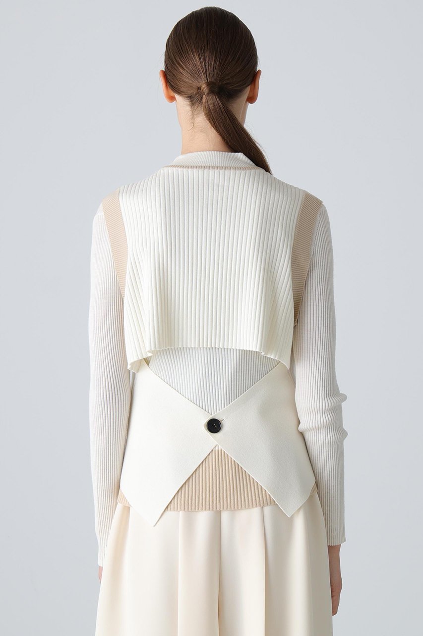 【アドーア/ADORE】のレイヤードニット 人気、トレンドファッション・服の通販 founy(ファニー) 　ファッション　Fashion　レディースファッション　Fashion for Women　トップス・カットソー　Cut & Sew Tops　ニット　Knit Tops & Sweaters　カジュアルプルオーバー・ニットトップス　Pullovers & Knit Tops / Casual Pullovers　なめらか　Smooth, Silky Texture　シルク　Silk, 100% Silk　シンプル　Simple, Minimal　ベスト　Vest, Waistcoat　エレガント 上品　Elegant　other-5|ID: prp329100004926564 ipo3291000000036966246