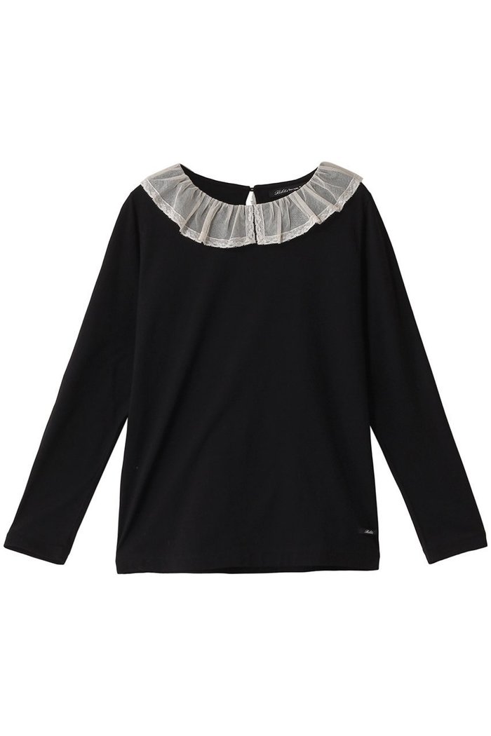 【ビリティス ディセッタン/Bilitis dix-sept ans】のチュールカラーロングTシャツ インテリア・キッズ・メンズ・レディースファッション・服の通販 founy(ファニー) https://founy.com/ ファッション Fashion レディースファッション Fashion for Women トップス・カットソー Cut & Sew Tops シャツ・ブラウス・オフィスカジュアル Elegant Blouses & Button-Ups ロングTシャツ・Tシャツ Longline T-Shirts & Tees カットソー・ベーシックTシャツ Cut-and-Sewn Tops / Stretch Tees & Basics なめらか Smooth, Silky Texture シンプル Simple, Minimal スリーブ Sleeve, Long Sleeve / Short Sleeve ダウン Down, Puffer ボトム Bottoms, Lower Wear ロング Long, Long-Length |ID: prp329100004926572 ipo3291000000036966302