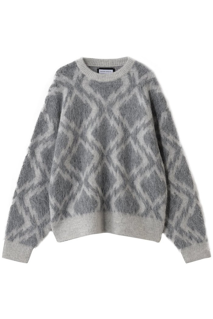 【メゾンスペシャル/MAISON SPECIAL】の【UNISEX】5GGモヘアシャギーニットPO ダイヤジオトリックメパターン インテリア・キッズ・メンズ・レディースファッション・服の通販 founy(ファニー) https://founy.com/ ファッション Fashion レディースファッション Fashion for Women トップス・カットソー Cut & Sew Tops ニット Knit Tops & Sweaters カジュアルプルオーバー・ニットトップス Pullovers & Knit Tops / Casual Pullovers ユニセックス Unisex, Genderless ジャカード／ジャガード Jacquard, Woven Pattern バランス Balance, Style Balance A/W・秋冬 Autumn/Winter |ID: prp329100004926580 ipo3291000000036966362
