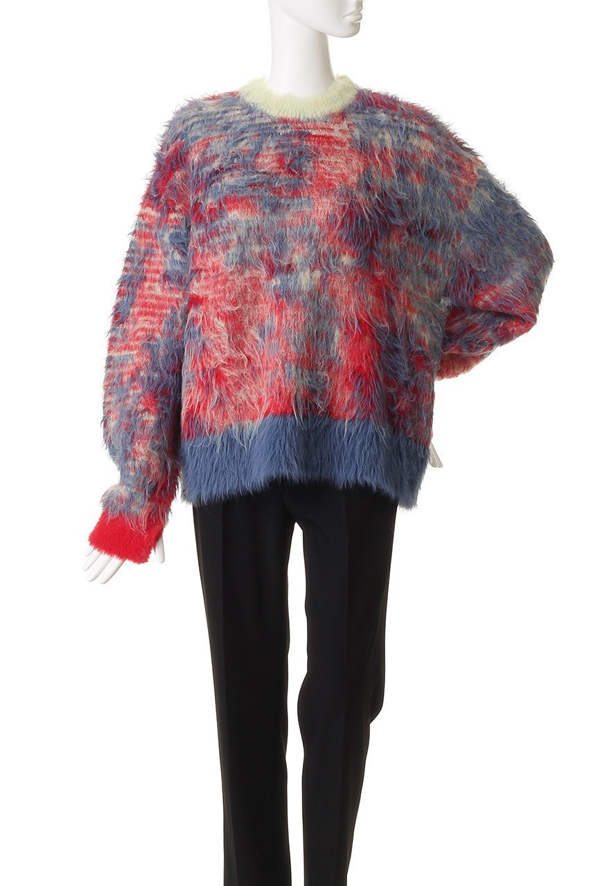 【メゾンスペシャル/MAISON SPECIAL】の【UNISEX】7GGシャギーJQDニット モザイクパターン 人気、トレンドファッション・服の通販 founy(ファニー) 　ファッション　Fashion　レディースファッション　Fashion for Women　トップス・カットソー　Cut & Sew Tops　ニット　Knit Tops & Sweaters　カジュアルプルオーバー・ニットトップス　Pullovers & Knit Tops / Casual Pullovers　ユニセックス　Unisex, Genderless　グラデーション　Gradient, Ombre　パターン　Pattern, Design Print　モザイク　Mosaic, Geometric Pattern　ラグジュアリー　Luxury, Elegant　other-2|ID: prp329100004926581 ipo3291000000036966371