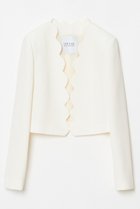 【アルアバイル/allureville】の【LOULOU WILLOUGHBY】ダブルクロススカラップジャケット 人気、トレンドファッション・服の通販 founy(ファニー) ファッション Fashion レディースファッション Fashion for Women アウター Coat / Outerwear Collection レディースジャケット・軽アウター Jackets おすすめ Recommended / Our Picks カッティング Cutting Detail コンパクト Compact, Small Size ショート Short, Short Length ジャケット Jacket, Outerwear スカラップ Scallop, Scalloped Edge セットアップ Set-Up, Coordinated Outfit ダブル Double, Double-Breasted フェミニン Feminine, Girly thumbnail オフホワイト|ID: prp329100004926598 ipo3291000000036966499