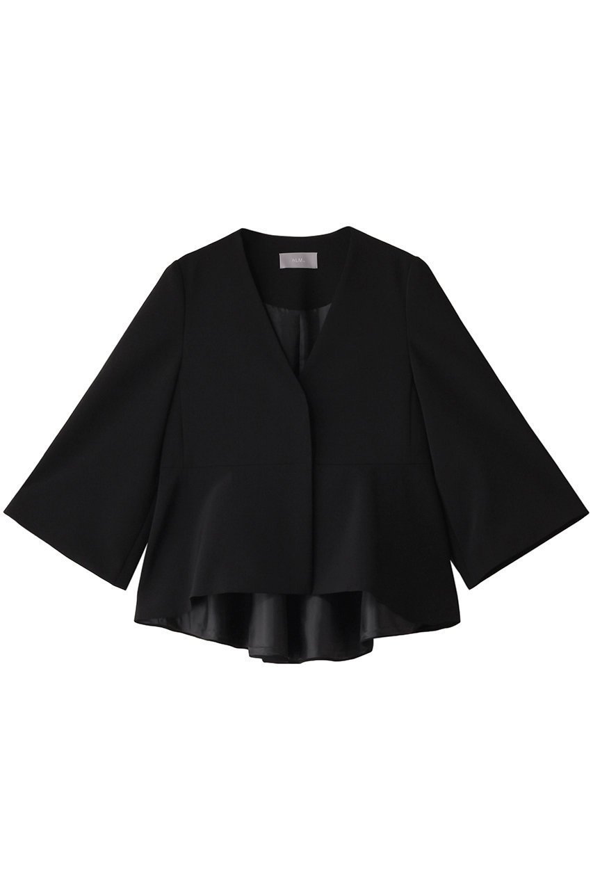 【ヒューエルミュージアム/hueLe Museum】の【hLM】ペプラムバージャケット インテリア・キッズ・メンズ・レディースファッション・服の通販 founy(ファニー) 　ファッション　Fashion　レディースファッション　Fashion for Women　アウター　Coat / Outerwear Collection　レディースジャケット・軽アウター　Jackets　エレガント 上品　Elegant　ジャケット　Jacket, Outerwear　フレア　Flare, Flared　ペプラム　Peplum, Flared Hem　ブラック|ID: prp329100004926601 ipo3291000000036966523