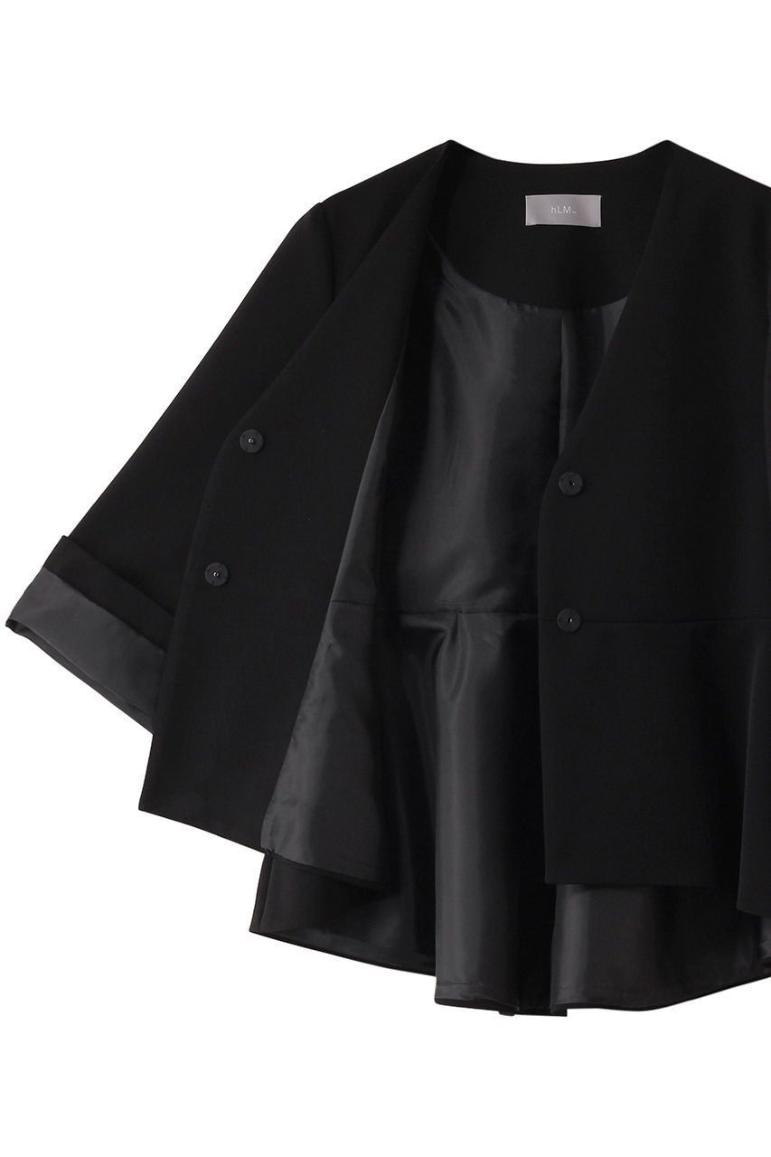 【ヒューエルミュージアム/hueLe Museum】の【hLM】ペプラムバージャケット 人気、トレンドファッション・服の通販 founy(ファニー) 　ファッション　Fashion　レディースファッション　Fashion for Women　アウター　Coat / Outerwear Collection　レディースジャケット・軽アウター　Jackets　エレガント 上品　Elegant　ジャケット　Jacket, Outerwear　フレア　Flare, Flared　ペプラム　Peplum, Flared Hem　other-6|ID: prp329100004926601 ipo3291000000036966528