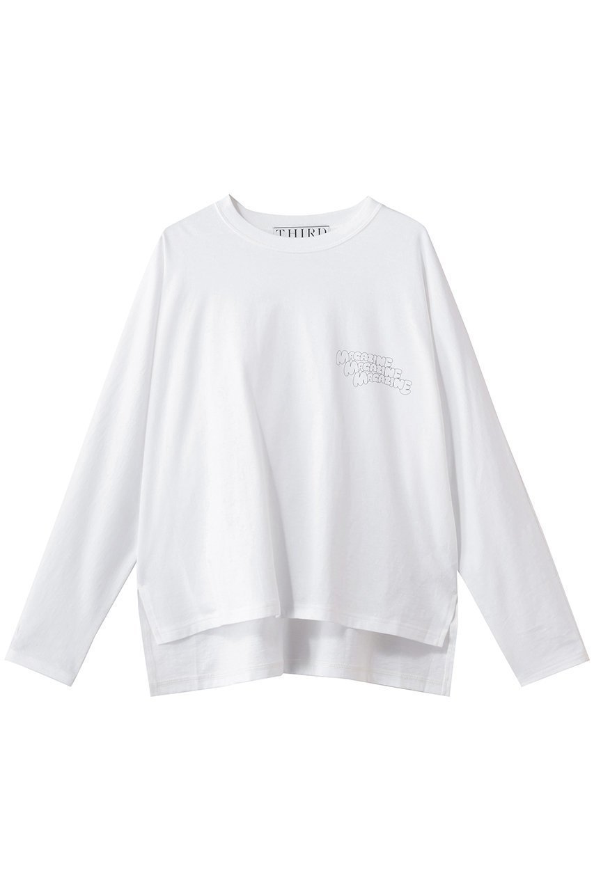 【サードマガジン/THIRD MAGAZINE】のスリーロゴロングスリーブT インテリア・キッズ・メンズ・レディースファッション・服の通販 founy(ファニー) 　ファッション　Fashion　レディースファッション　Fashion for Women　トップス・カットソー　Cut & Sew Tops　シャツ・ブラウス・オフィスカジュアル　Elegant Blouses & Button-Ups　ロングTシャツ・Tシャツ　Longline T-Shirts & Tees　カットソー・ベーシックTシャツ　Cut-and-Sewn Tops / Stretch Tees & Basics　スリーブ　Sleeve, Long Sleeve / Short Sleeve　ロング　Long, Long-Length　ホワイト|ID: prp329100004926609 ipo3291000000036966594