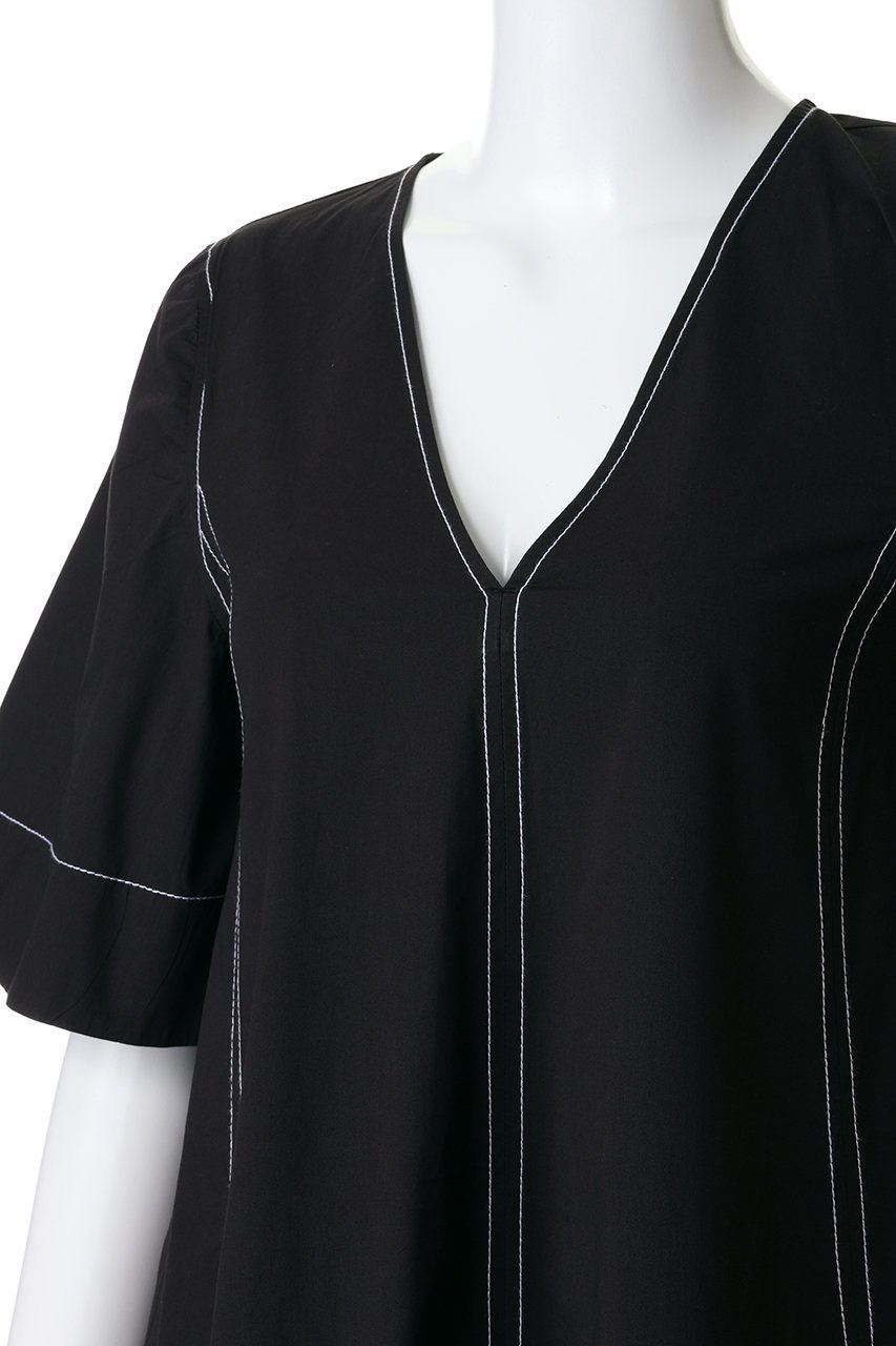 【ガニー/GANNI】のStretch Cotton Aライン ロング ドレス 人気、トレンドファッション・服の通販 founy(ファニー) 　ファッション　Fashion　レディースファッション　Fashion for Women　ワンピース　Dresses　フォーマル・パーティードレス・結婚式用ドレス　Elegant & Casual Dresses　チュニック　Tunic Tops & Dresses　シューズ　Shoes, Footwear　ストレッチ　Stretch, Stretchy Fabric　チュニック　Tunic, Long Top　ドレス　Dress, One-Piece　ロング　Long, Long-Length　other-5|ID: prp329100004926614 ipo3291000000036966634