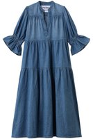 【ヘルシーデニム/Healthy Denim】のPapaya デニムワンピース 大人の最旬トレンドファッション＆コーディネート founy(ファウニー) ファッション Fashion レディースファッション Fashion for Women ワンピース Dresses チュニック Tunic Tops & Dresses スリーブ Sleeve, Long Sleeve / Short Sleeve チュニック Tunic, Long Top デニム Denim, Jeans Material リゾート Resort, Vacation Style |ID:prp329100004926619