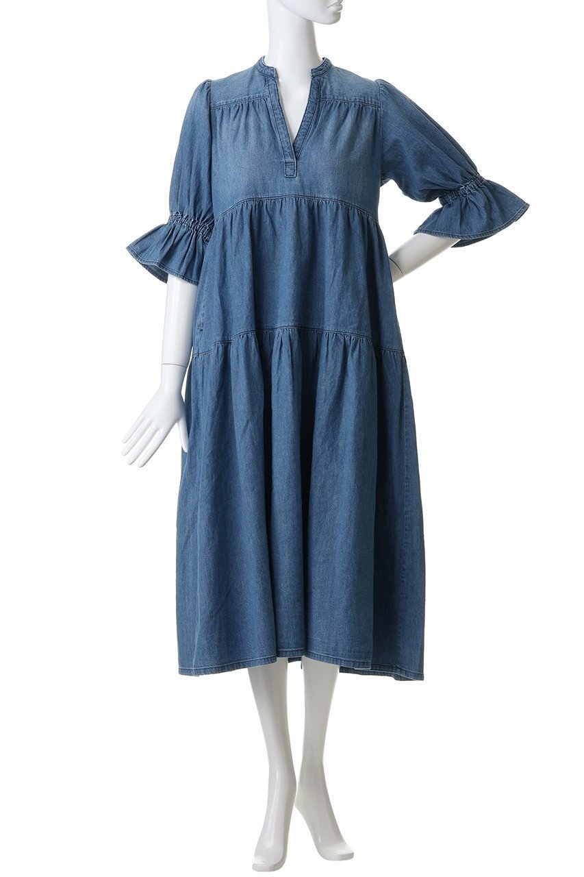 【ヘルシーデニム/Healthy Denim】のPapaya デニムワンピース 人気、トレンドファッション・服の通販 founy(ファニー) 　ファッション　Fashion　レディースファッション　Fashion for Women　ワンピース　Dresses　チュニック　Tunic Tops & Dresses　スリーブ　Sleeve, Long Sleeve / Short Sleeve　チュニック　Tunic, Long Top　デニム　Denim, Jeans Material　リゾート　Resort, Vacation Style　other-2|ID: prp329100004926619 ipo3291000000036966662