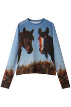 【メゾンスペシャル/MAISON SPECIAL】のTwin Horse Skin Top/ツインホーススキントップ 人気、トレンドファッション・服の通販 founy(ファニー) ファッション Fashion レディースファッション Fashion for Women トップス・カットソー Cut & Sew Tops シャツ・ブラウス・オフィスカジュアル Elegant Blouses & Button-Ups ロングTシャツ・Tシャツ Longline T-Shirts & Tees カットソー・ベーシックTシャツ Cut-and-Sewn Tops / Stretch Tees & Basics インナー Innerwear スリーブ Sleeve, Long Sleeve / Short Sleeve フィット Fit, Slim Fit プリント Print, Printed Pattern ロング Long, Long-Length thumbnail MLT1(マルチカラー)|ID: prp329100004926622 ipo3291000000036966680