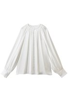 【ハー/HER.】のギャザーサテンブラウス 人気、トレンドファッション・服の通販 founy(ファニー) ファッション Fashion レディースファッション Fashion for Women トップス・カットソー Cut & Sew Tops シャツ・ブラウス・オフィスカジュアル Elegant Blouses & Button-Ups サテン Satin, Glossy Fabric スリーブ Sleeve, Long Sleeve / Short Sleeve フロント Front, Front Design ロング Long, Long-Length エレガント 上品 Elegant thumbnail オフホワイト|ID: prp329100004926632 ipo3291000000036966764